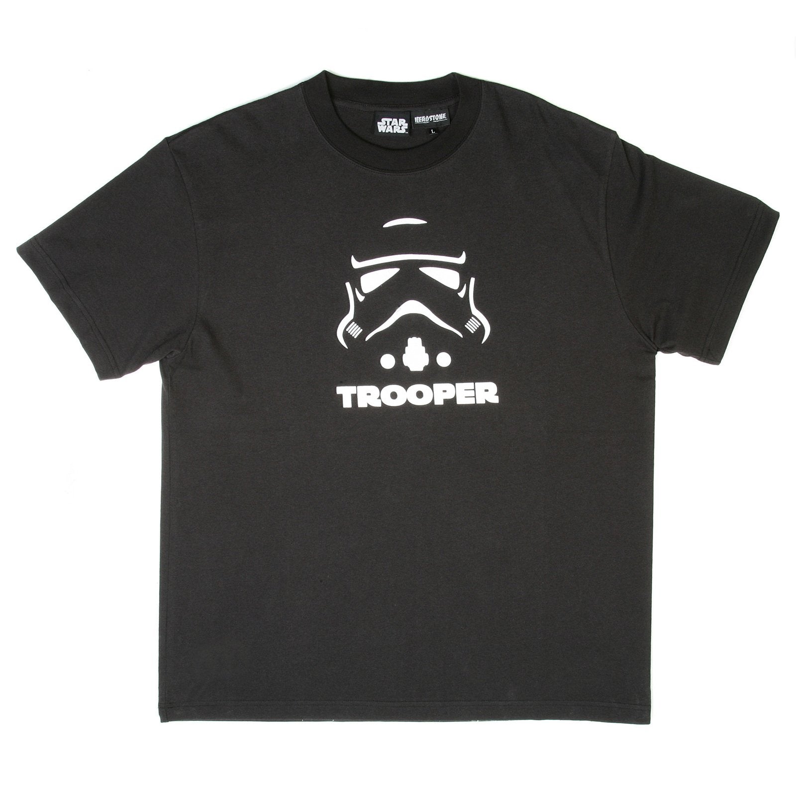 RMC JEANS X HEADSTONE COLLECTORS ITEM BLACK REGULAR FIT T SHIRT WITH TROOPER HEAD PRINT HEAD3772