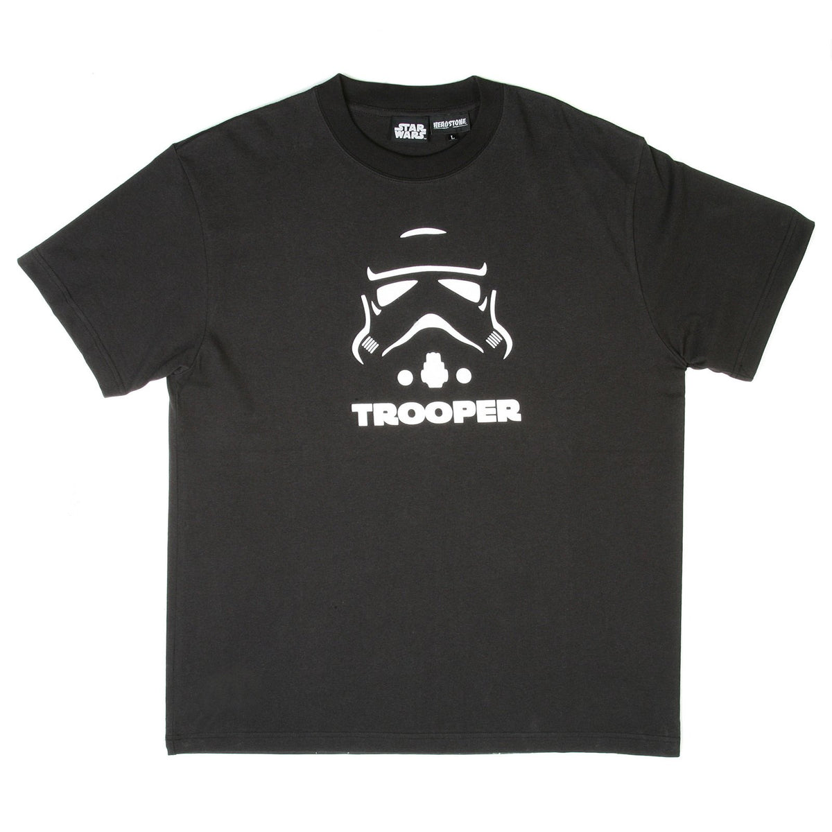 RMC JEANS X HEADSTONE COLLECTORS ITEM BLACK REGULAR FIT T SHIRT WITH TROOPER HEAD PRINT HEAD3772