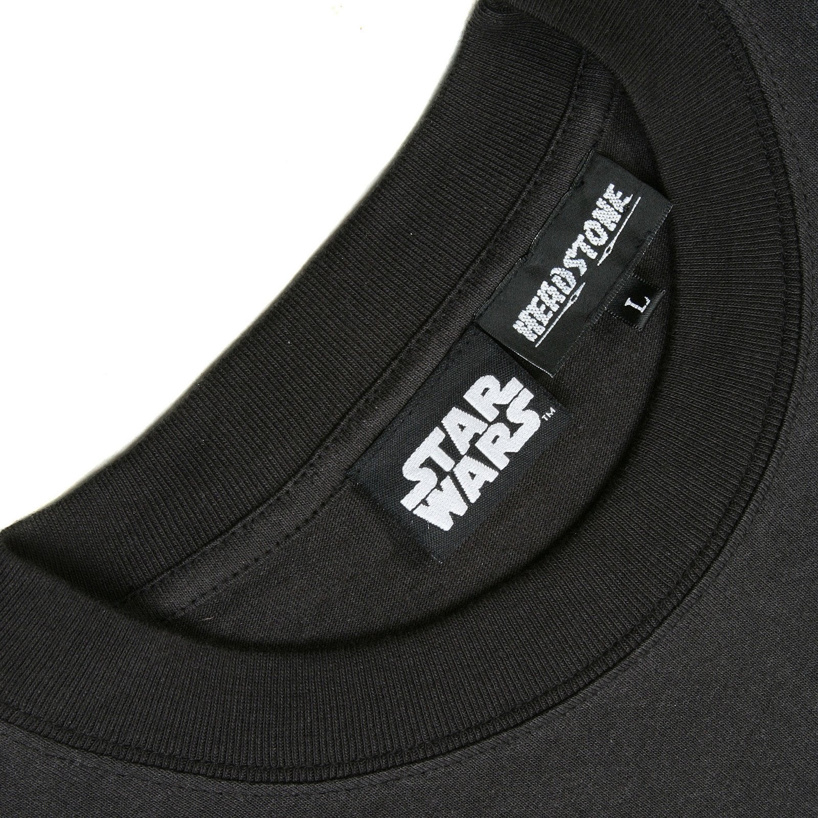 RMC JEANS X HEADSTONE COLLECTORS ITEM BLACK REGULAR FIT T SHIRT WITH TROOPER HEAD PRINT HEAD3772