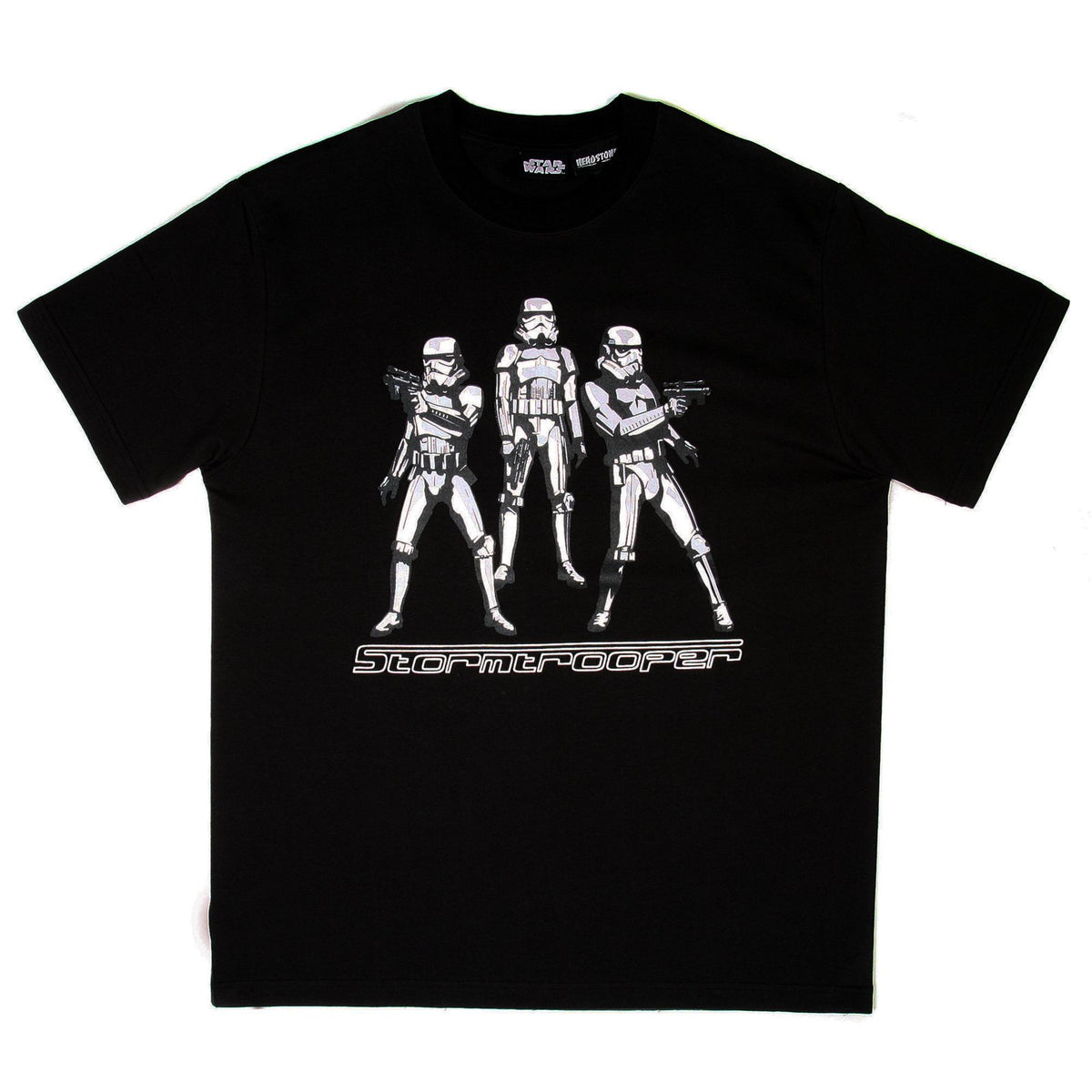 RMC JEANS X HEADSTONE COLLECTORS ITEM STORMTROOPERS PRINTED BLACK REGULAR FIT CREWNECK T-SHIRT HEAD3773