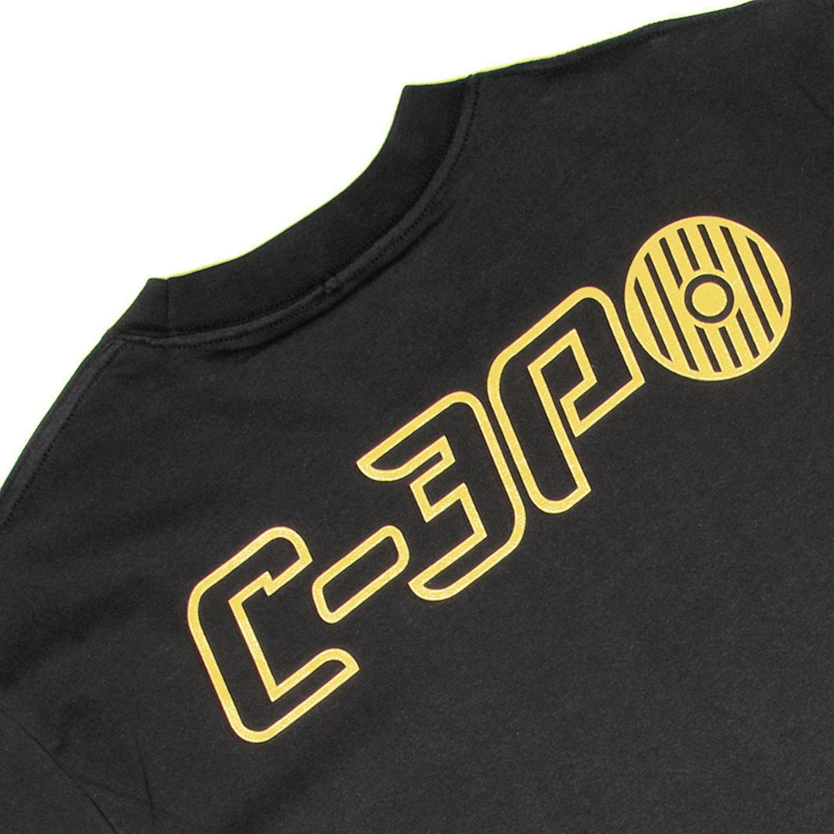 RMC JEANS X HEADSTONE COLLECTORS ITEM BLACK REGULAR FIT T SHIRT WITH C-3PO PRINT HEAD3774