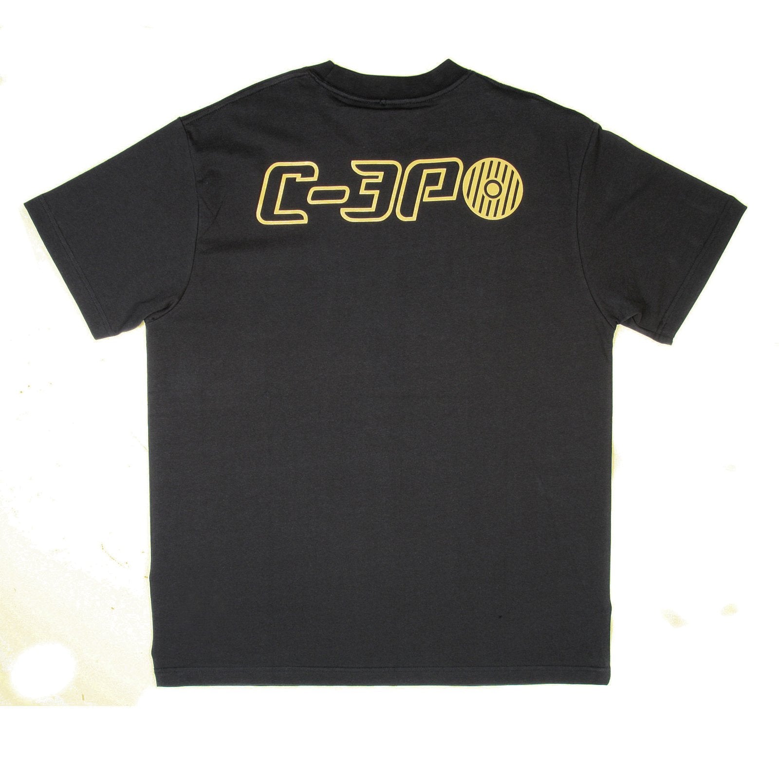 RMC JEANS X HEADSTONE COLLECTORS ITEM BLACK REGULAR FIT T SHIRT WITH C-3PO PRINT HEAD3774