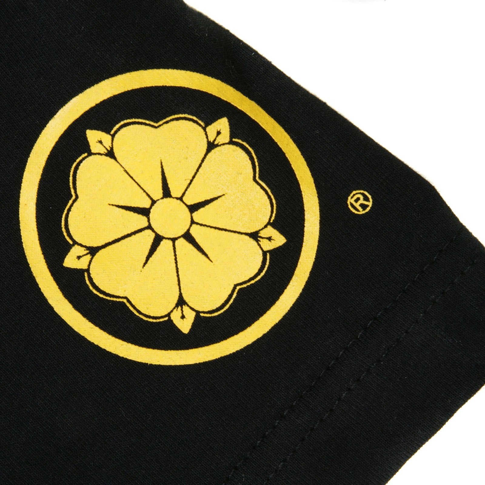 RMC JEANS X YOROPIKO LIMITED EDITION REGULAR FIT YELLOW SELEVEN T-SHIRT IN BLACK YORO3775