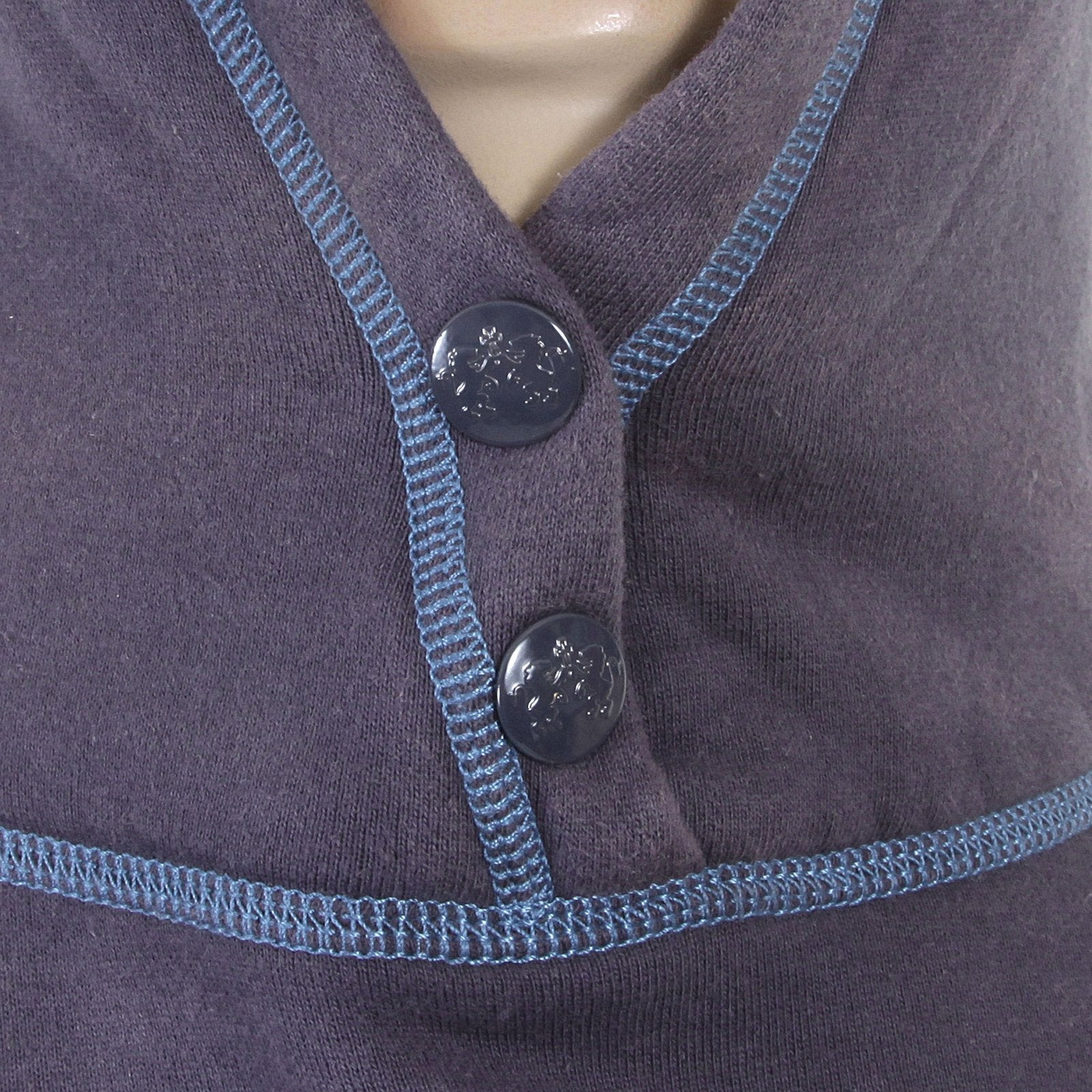 RMC NAVY BLUE HOODED LARGE RWC141264 FITTING PULLOVER SWEATSHIRT FOR MEN WITH CRAZY CHILDREN PRINT REDM0926