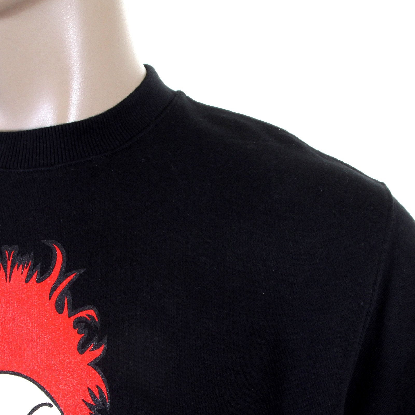 RMC JEANS MENS LARGE FITTING BLACK RWH141264 CREW NECK RED MY GIRL PRINTED SWEATSHIRT REDM0939