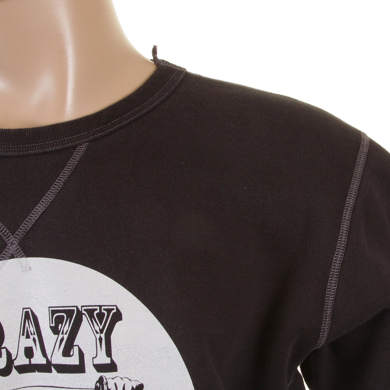 RMC MARTIN KSOHOH MENS LARGE FITTING BLACK RWH141264 CREW NECK RED CRAZY CHILDREN PRINTED SWEATSHIRT REDM0929