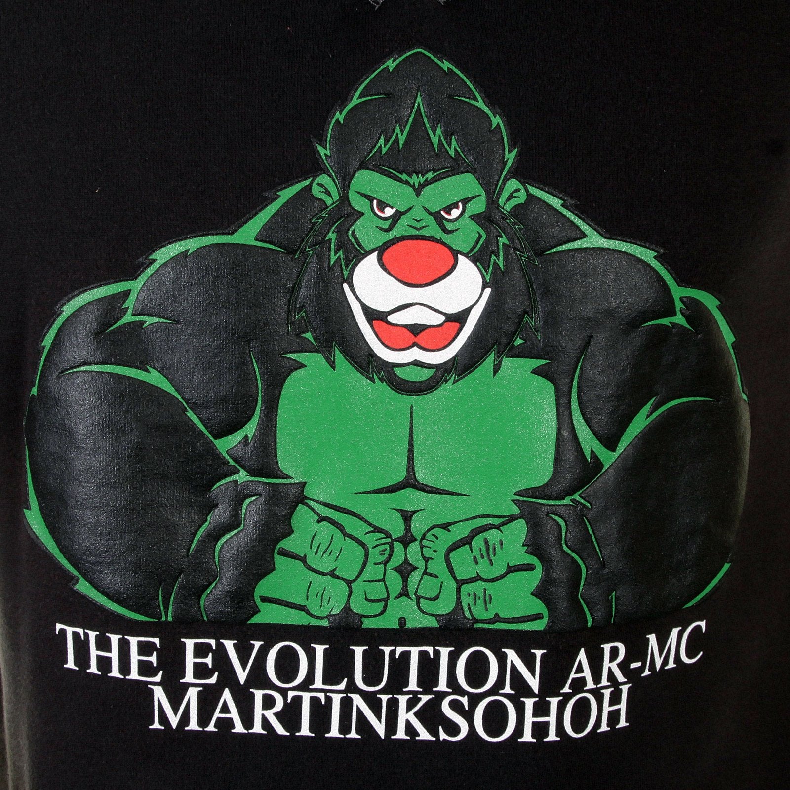 RMC MARTIN KSOHOH LARGE FITTING BLACK RWH141264 CREW NECK KING KONG RMC EVOLUTION PRINTED SWEATSHIRT REDM0923