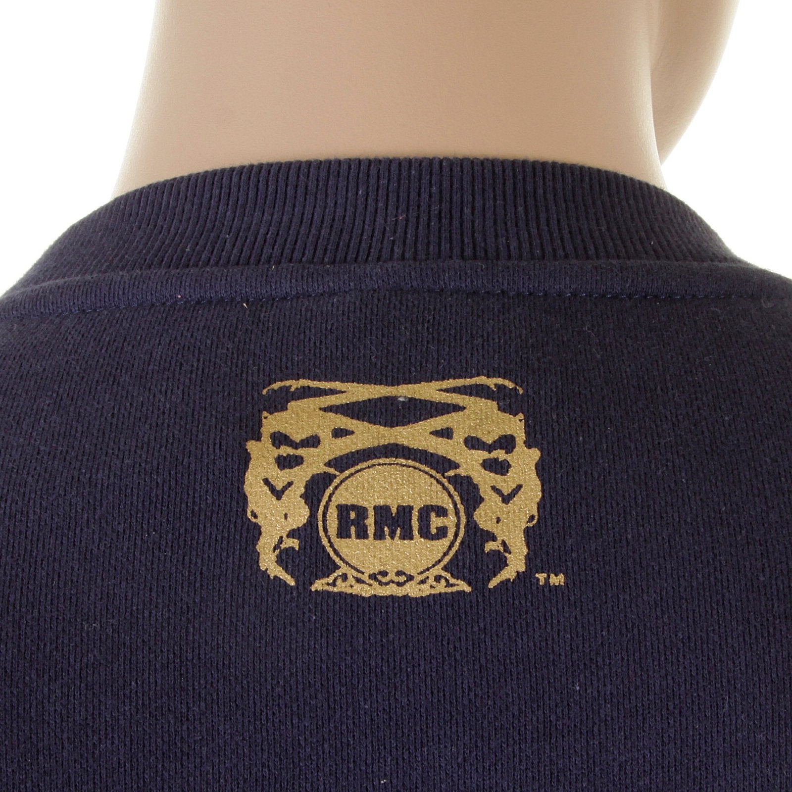 RMC MARTIN KSOHOH LARGE FITTING NAVY BLUE RWC141161 CREW NECK TOYO STORY MOUNTAIN PRINTED SWEATSHIRT REDM0945