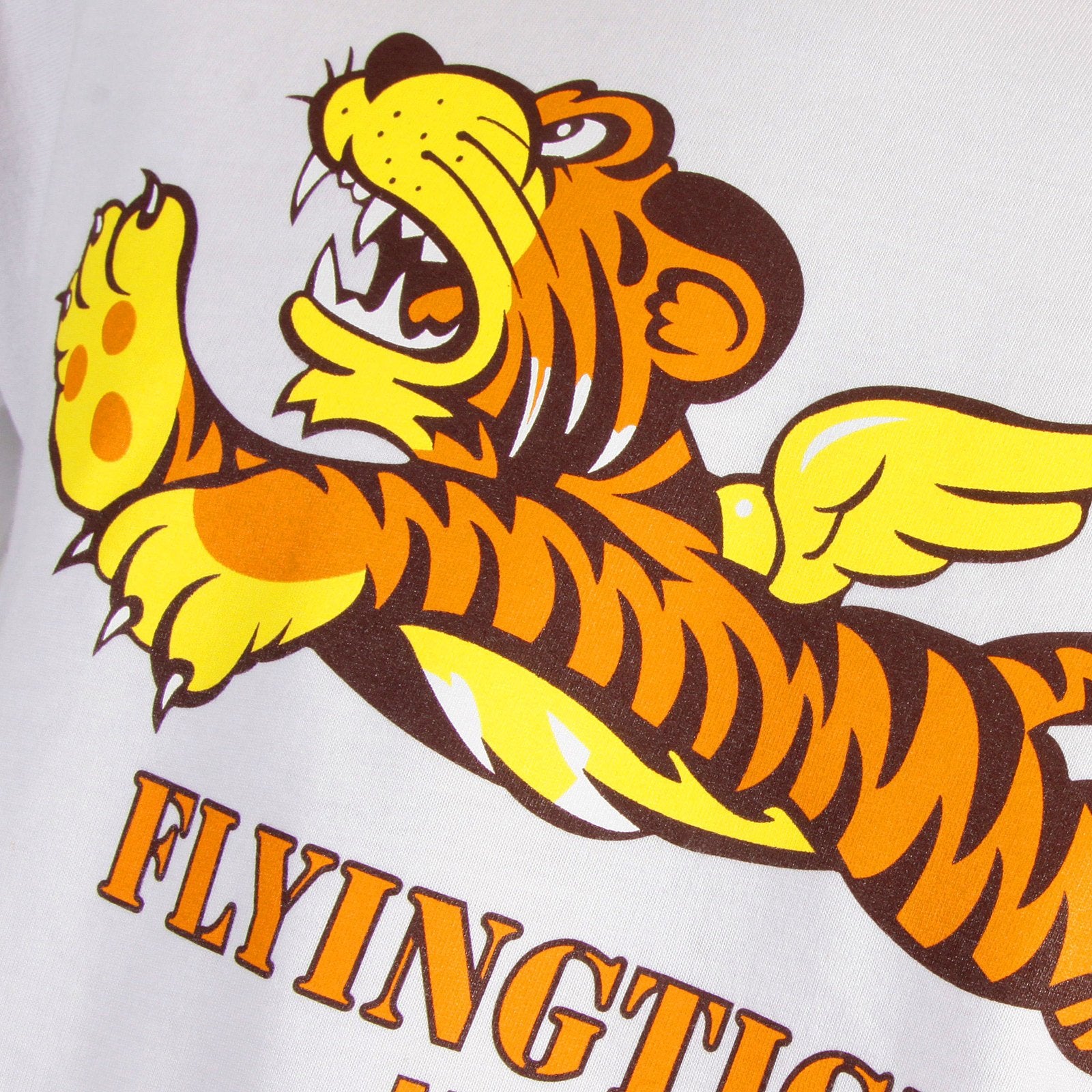 RMC MARTIN KSOHOH FLYING TIGER PRINTED CREW NECK RQT11024 SHORT SLEEVE REGULAR FIT WHITE T-SHIRT REDM0062