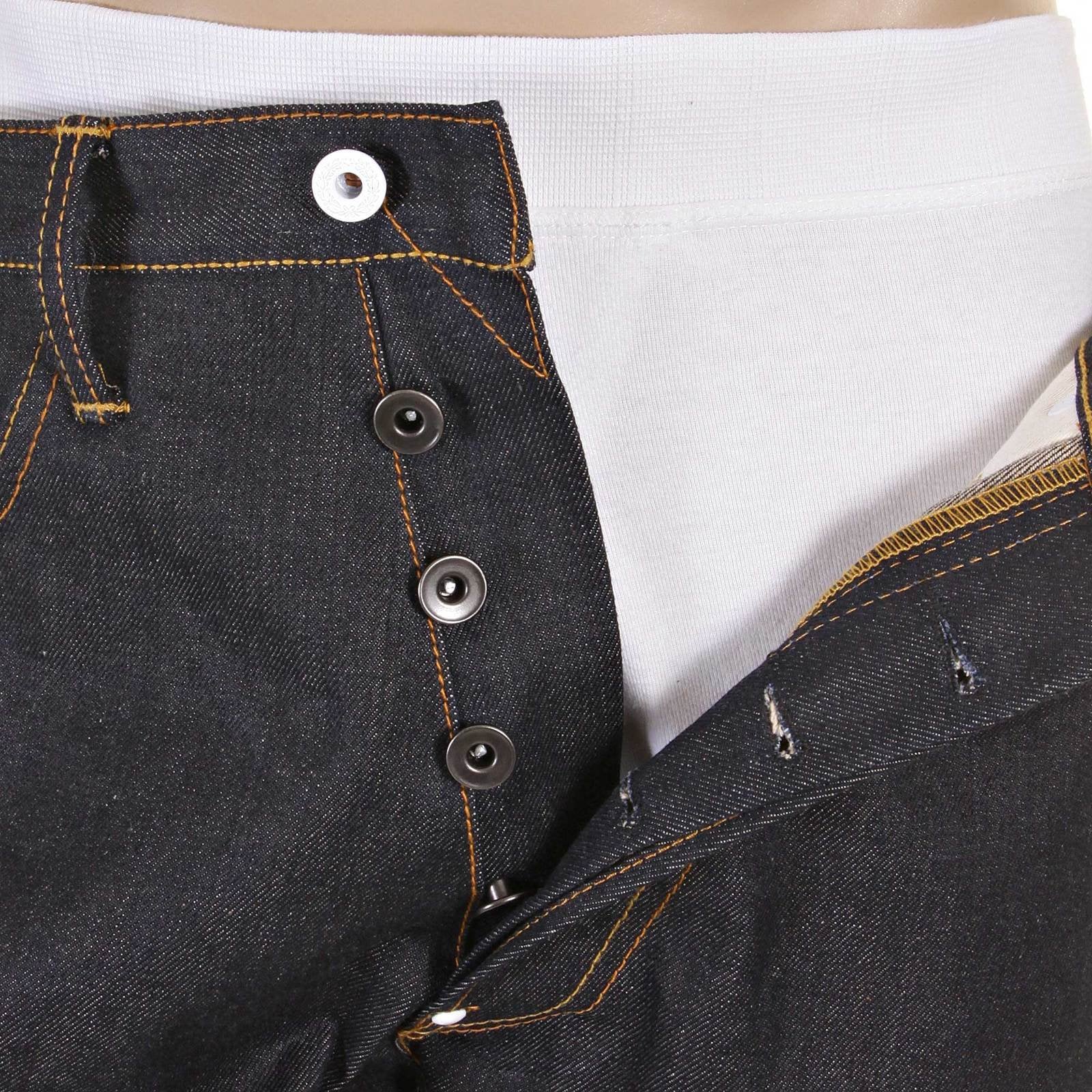 RMC JEANS VINTAGE 1002 FIT SUPER EXCLUSIVE DARK INDIGO RAW UNWASHED DRY DENIM JEANS FOR MEN REDM2275