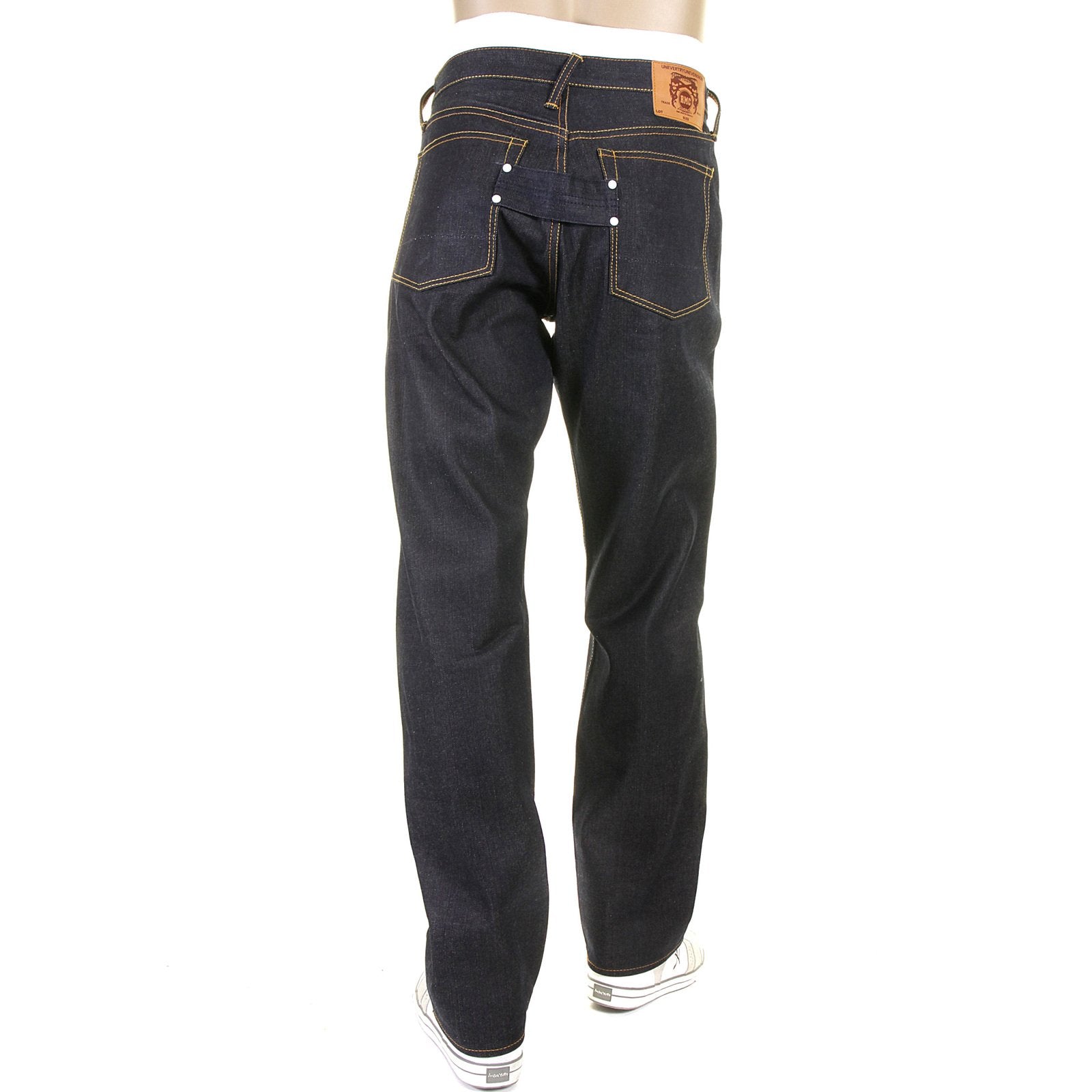 RMC JEANS VINTAGE 1002 FIT SUPER EXCLUSIVE DARK INDIGO RAW UNWASHED DRY DENIM JEANS FOR MEN REDM2275