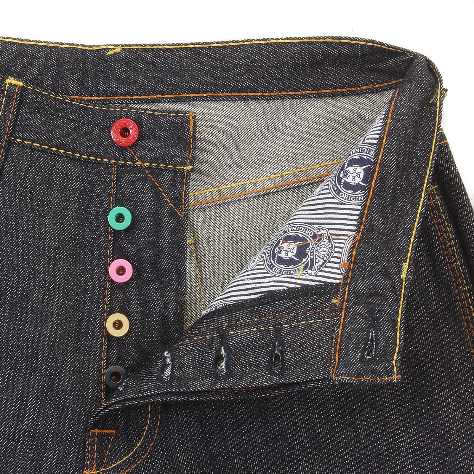 RMC JEANS 100% COTTON LOGOA MENS CARGO DENIM SHORTS WITH SUPER EXCLUSIVE RED PAINTED LOGO REDM3732