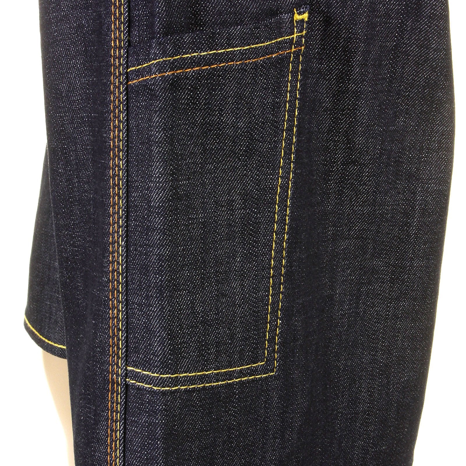 RMC JEANS 100% COTTON MENS CARGO DENIM SHORTS WITH SUPER EXCLUSIVE OFF WHITE PAINTED LOGO REDM3734