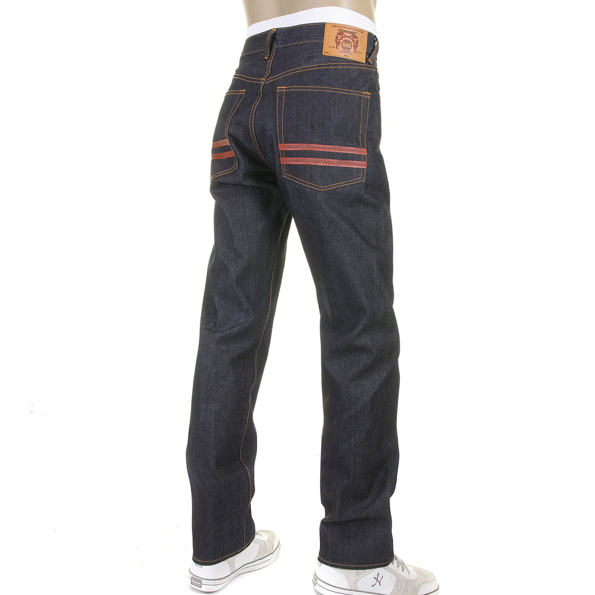 RMC MARTIN KSOHOH SLIM CUT JEAN RED HAND PAINTED RMC 1001 MODEL JEANS REDM5646