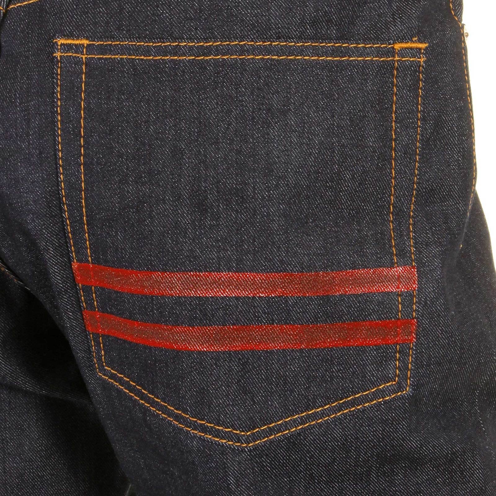 RMC MARTIN KSOHOH SLIM CUT JEAN RED HAND PAINTED RMC 1001 MODEL JEANS REDM5646