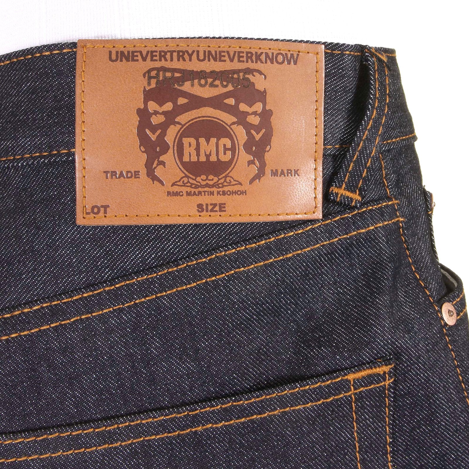 RMC MARTIN KSOHOH SLIM CUT JEAN RED HAND PAINTED RMC 1001 MODEL JEANS REDM5646