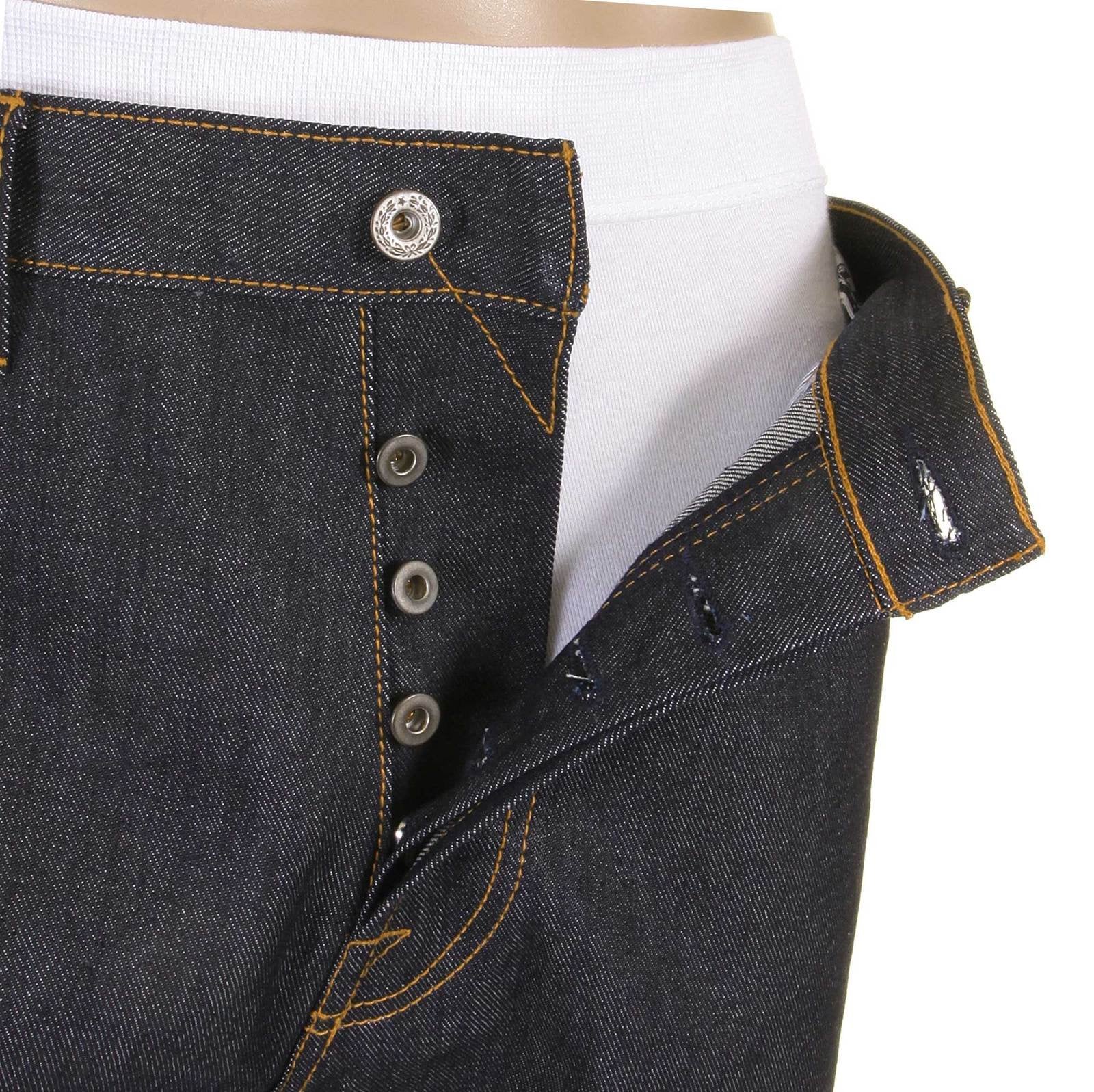 RMC MARTIN KSOHOH SLIM CUT 1001 MODEL SKY HAND PAINTED MENS SUPER EXCLUSIVE DARK INDIGO RAW DENIM JEANS REDM5656