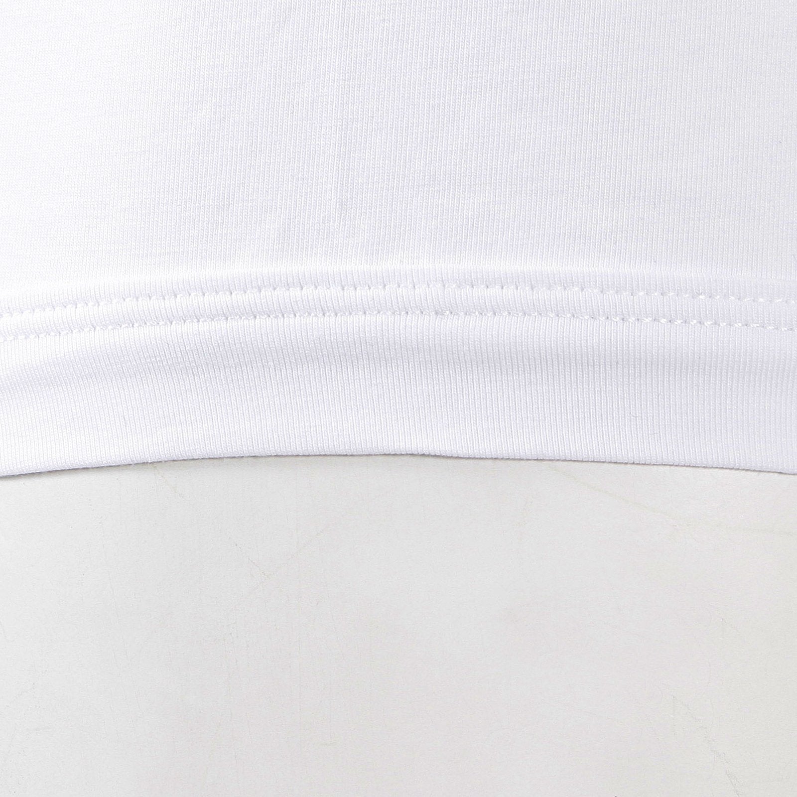 RMC JEANS WHITE COTTON RQU12007 STRETCH TRUNKS WITH BLACK LOGO WOVEN ON DEEP ELASTICATED WAISTBAND RMC001