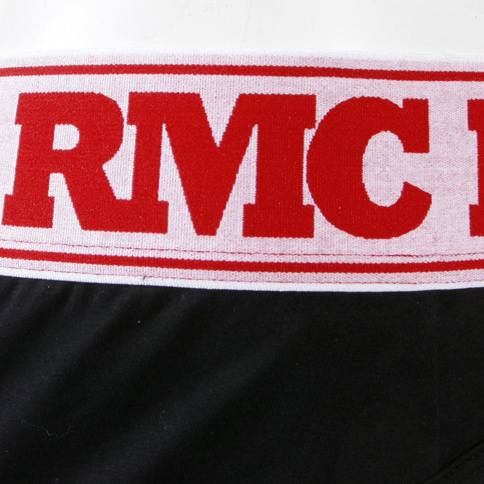 RMC JEANS BLACK COTTON RQU12006 STRETCH BRIEFS FOR MEN WITH WHITE WAISTBAND RMCB003