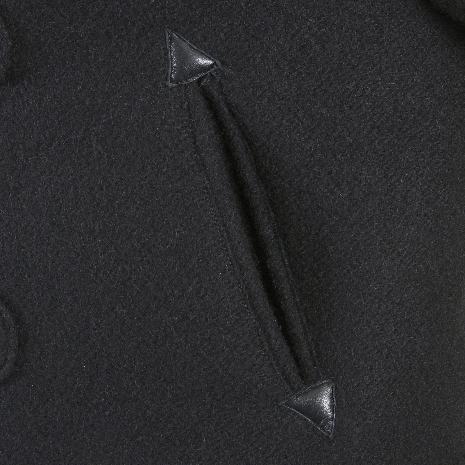 RMC JEANS MENS REGULAR FIT FISHERMANS DUFFLE COAT IN BLACK WOOL RMC2336