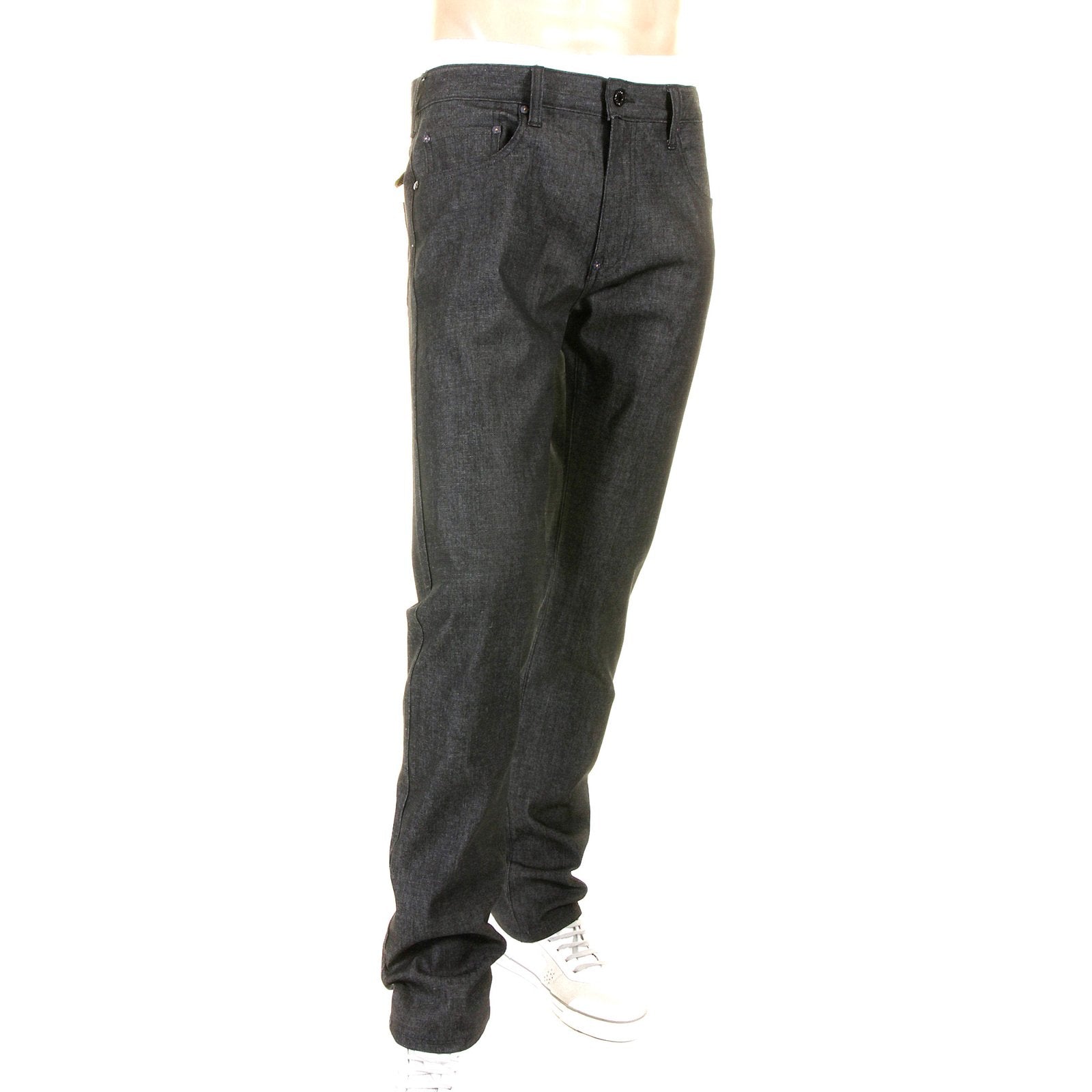 YOROPIKO MENS SUPER EXCLUSIVE BLACK STRETCH SLIM FIT DENIM JEANS BY MARTIN YAT MING YORO0468