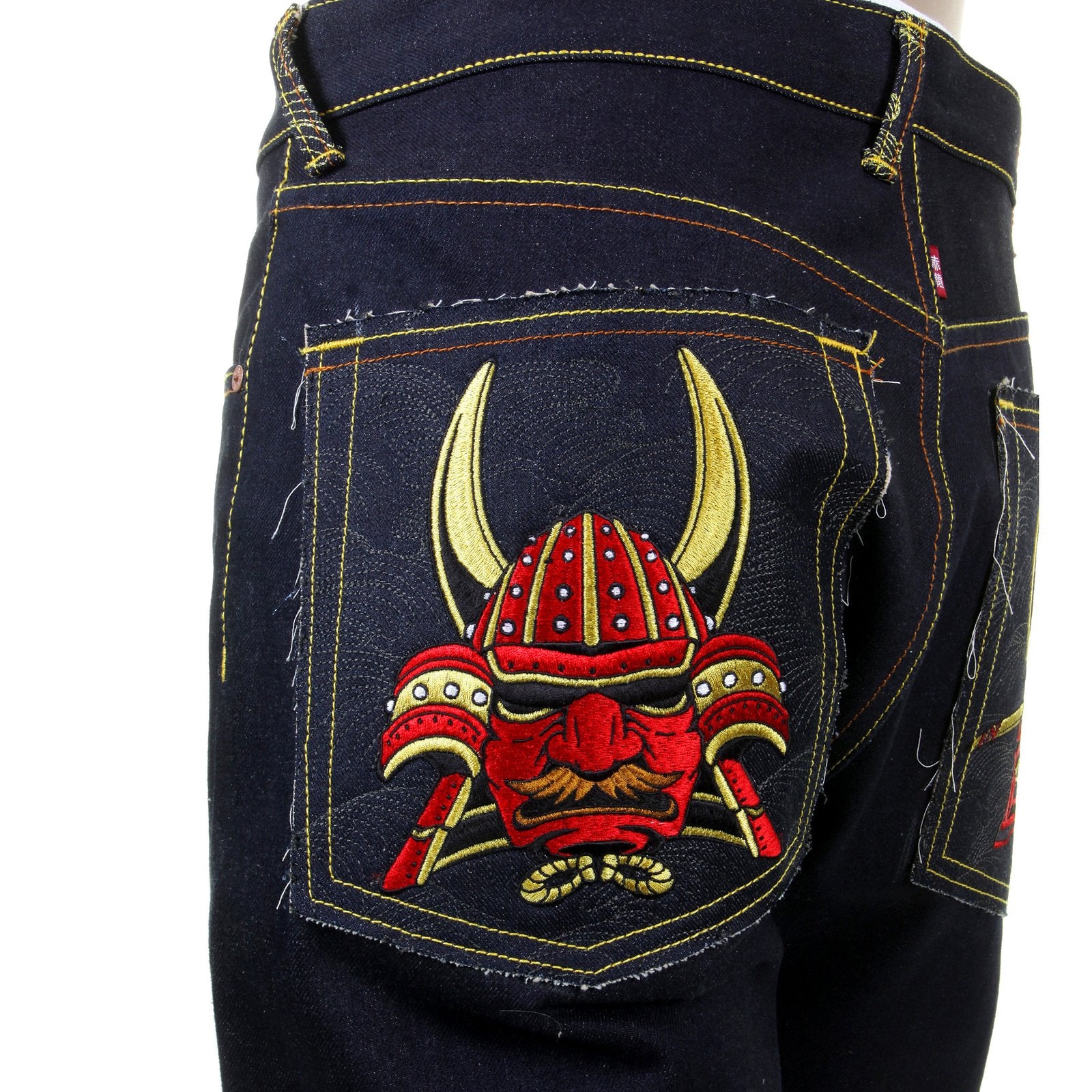 RMC JEANS EXCLUSIVE 1001 SLIM CUT DARK INDIGO RAW SELVEDGE DENIM WITH