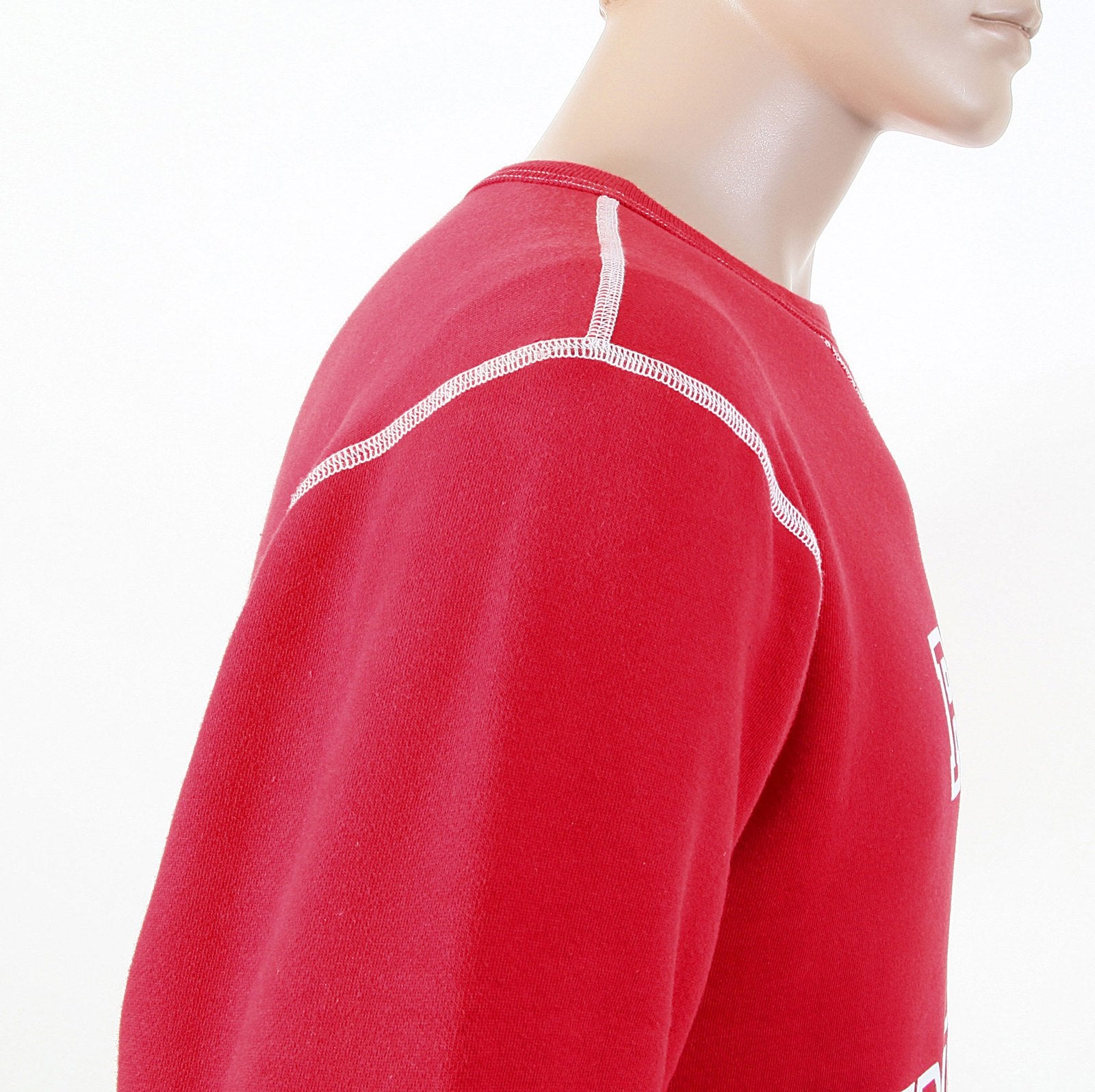 RMC MARTIN KSOHOH WASHED RED REGULAR FIT RWH141263 CREWNECK DOLLAR UNTUNK SWEATSHIRT FOR MEN REDM1033