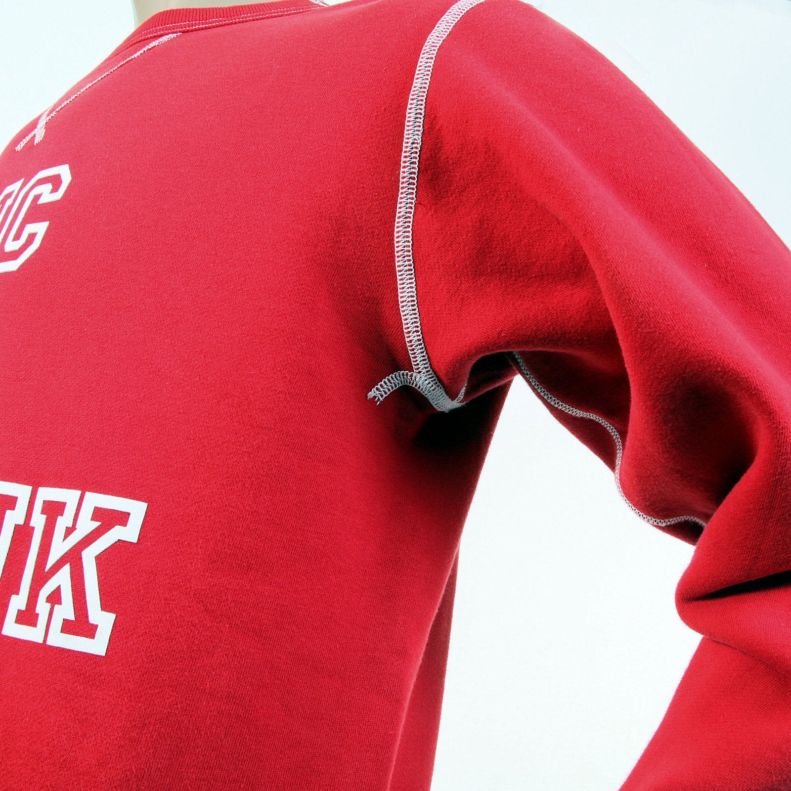 RMC MARTIN KSOHOH WASHED RED REGULAR FIT RWH141263 CREWNECK DOLLAR UNTUNK SWEATSHIRT FOR MEN REDM1033