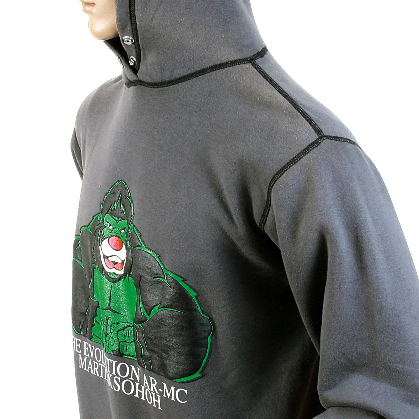 RMC MARTIN KSOHOH REGULAR FIT SLATE GREY RWC141262 APE RMC EVOLUTION HOODED SWEATSHIRT FOR MEN REDM0912