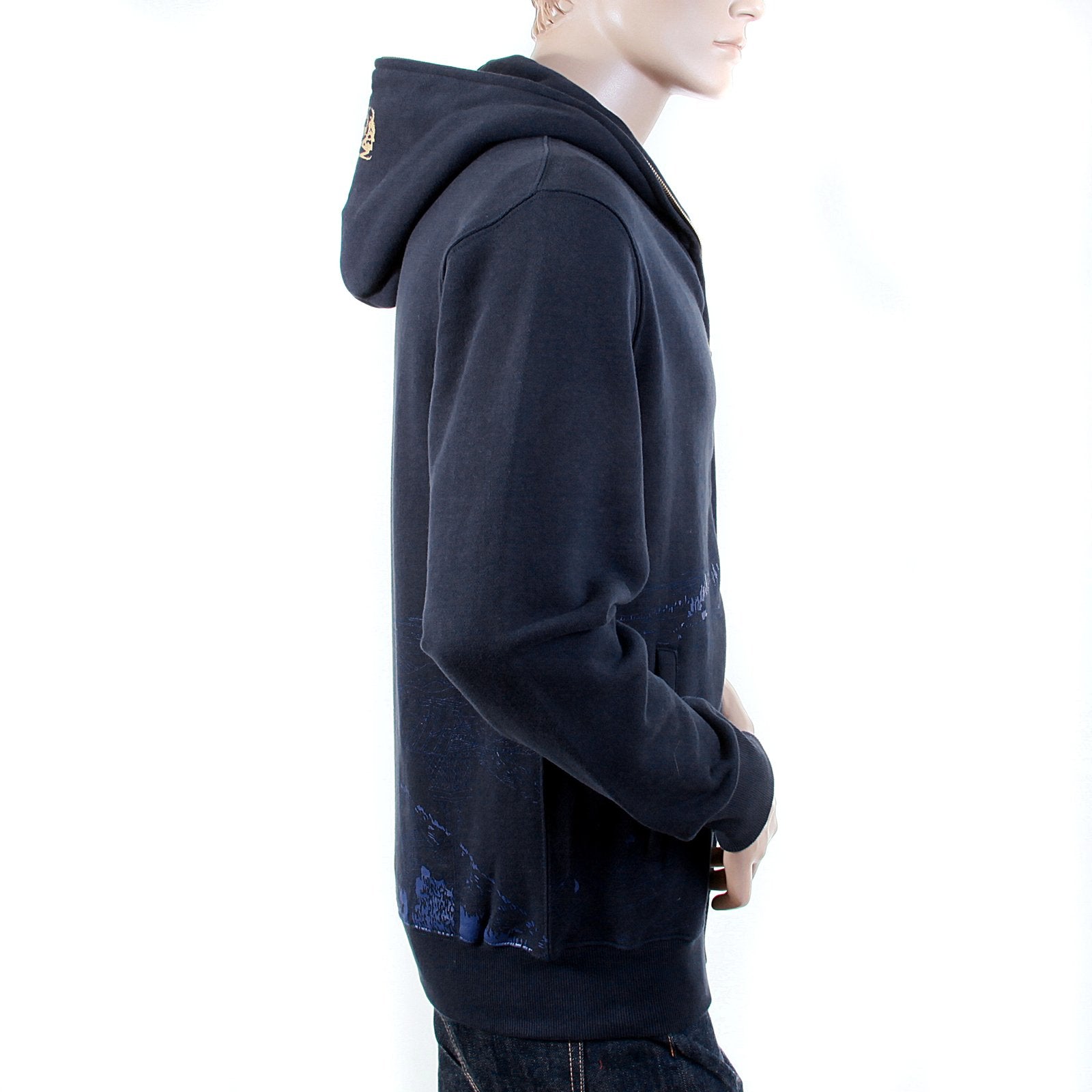 RMC MARTIN KSOHOH REGULAR FIT NAVY RJK141162 TOYO STORY BRIDGE HOODED SWEATSHIRT FOR MEN REDM1069