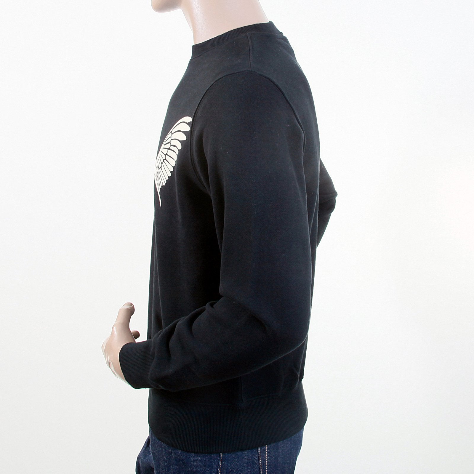 RMC MARTIN KSOHOH MENS BLACK CREW NECK RWC141262 LONG SLEEVE FREEDOM CRANE LARGE FIT SWEATSHIRT REDM1030