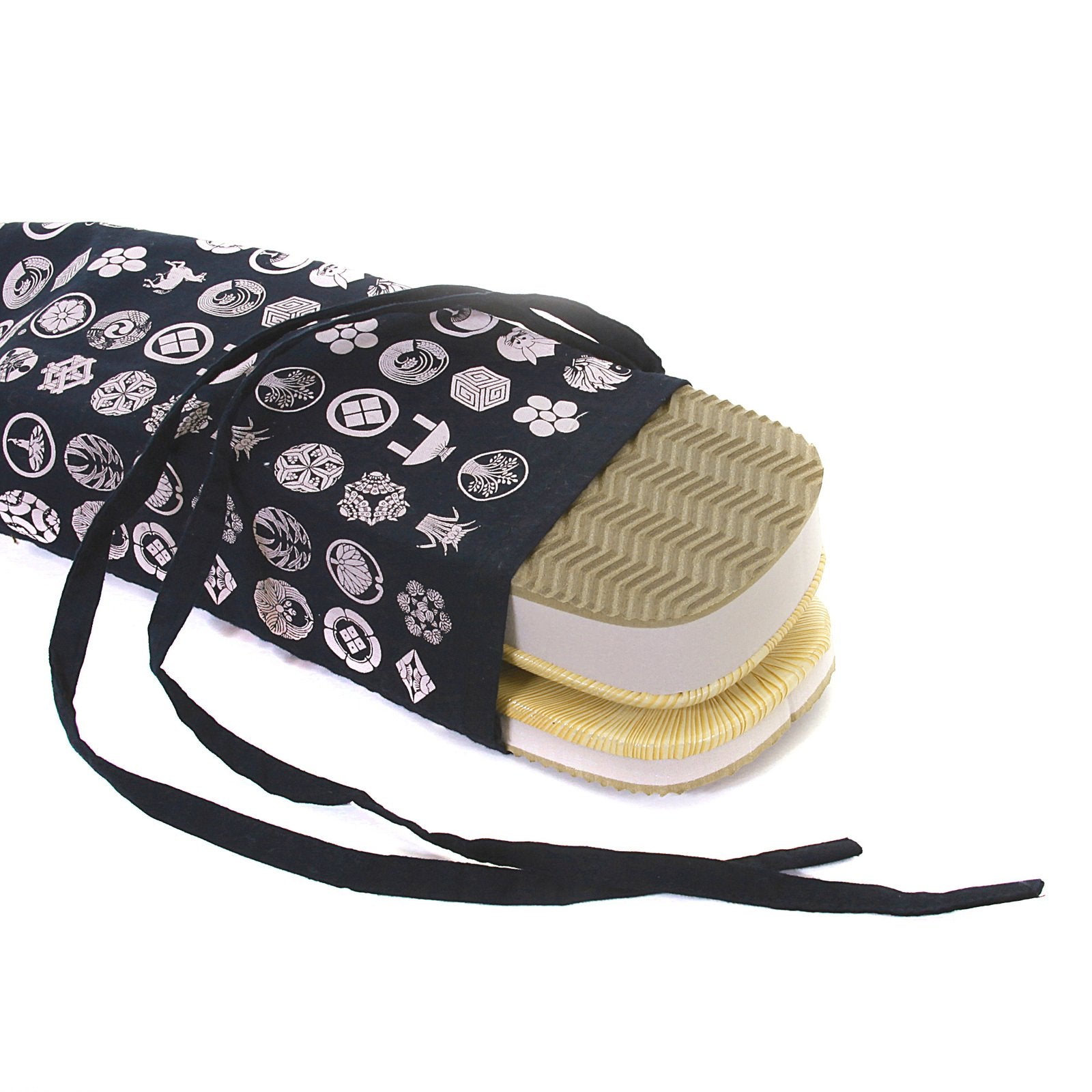 RMC MARTIN KSOHOH ONE SIZE GETA BLACK STRAP BLACK STRAP UNISEX HAND MADE FLIP FLOP SANDAL RMC1460