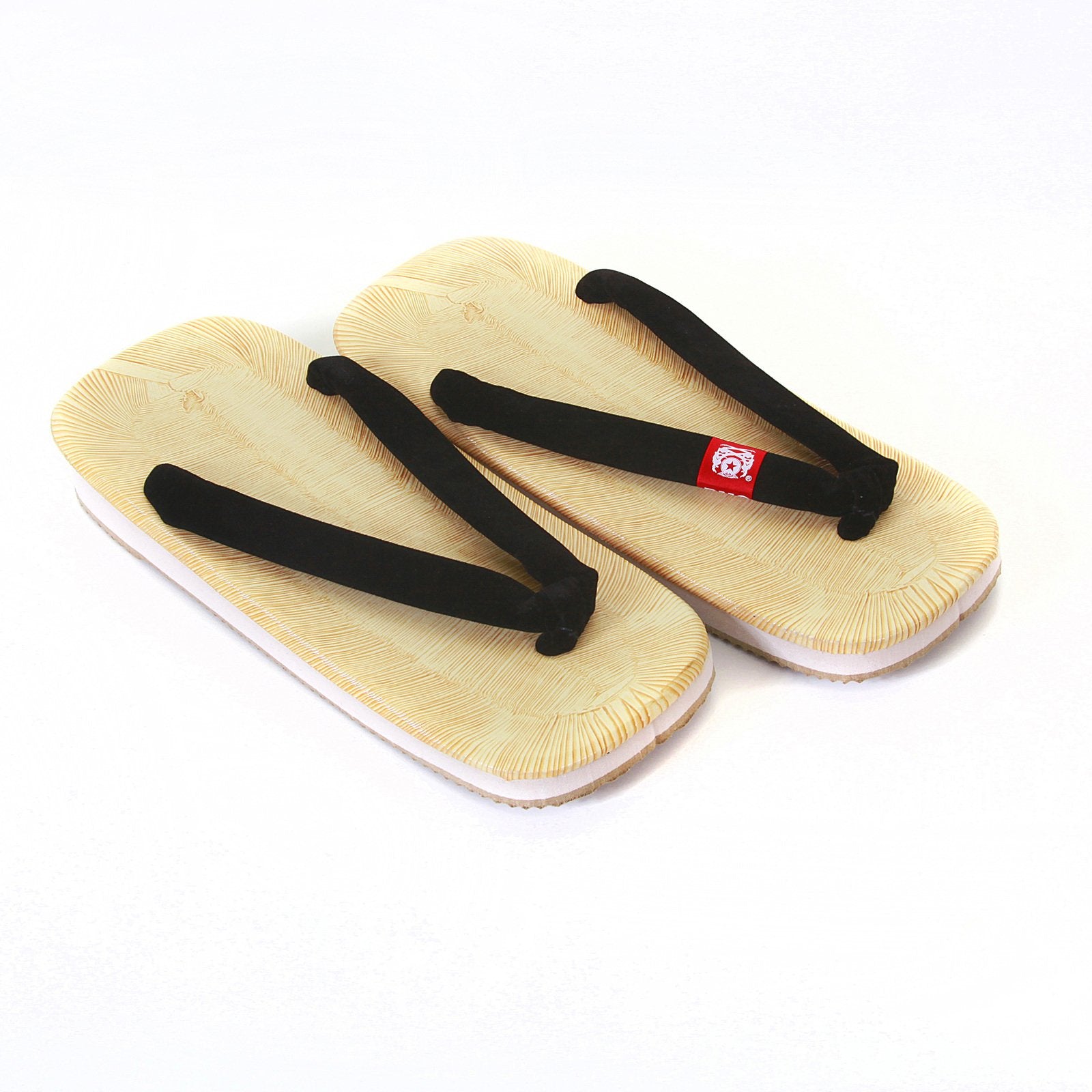 RMC MARTIN KSOHOH ONE SIZE GETA BLACK STRAP BLACK STRAP UNISEX HAND MADE FLIP FLOP SANDAL RMC1460