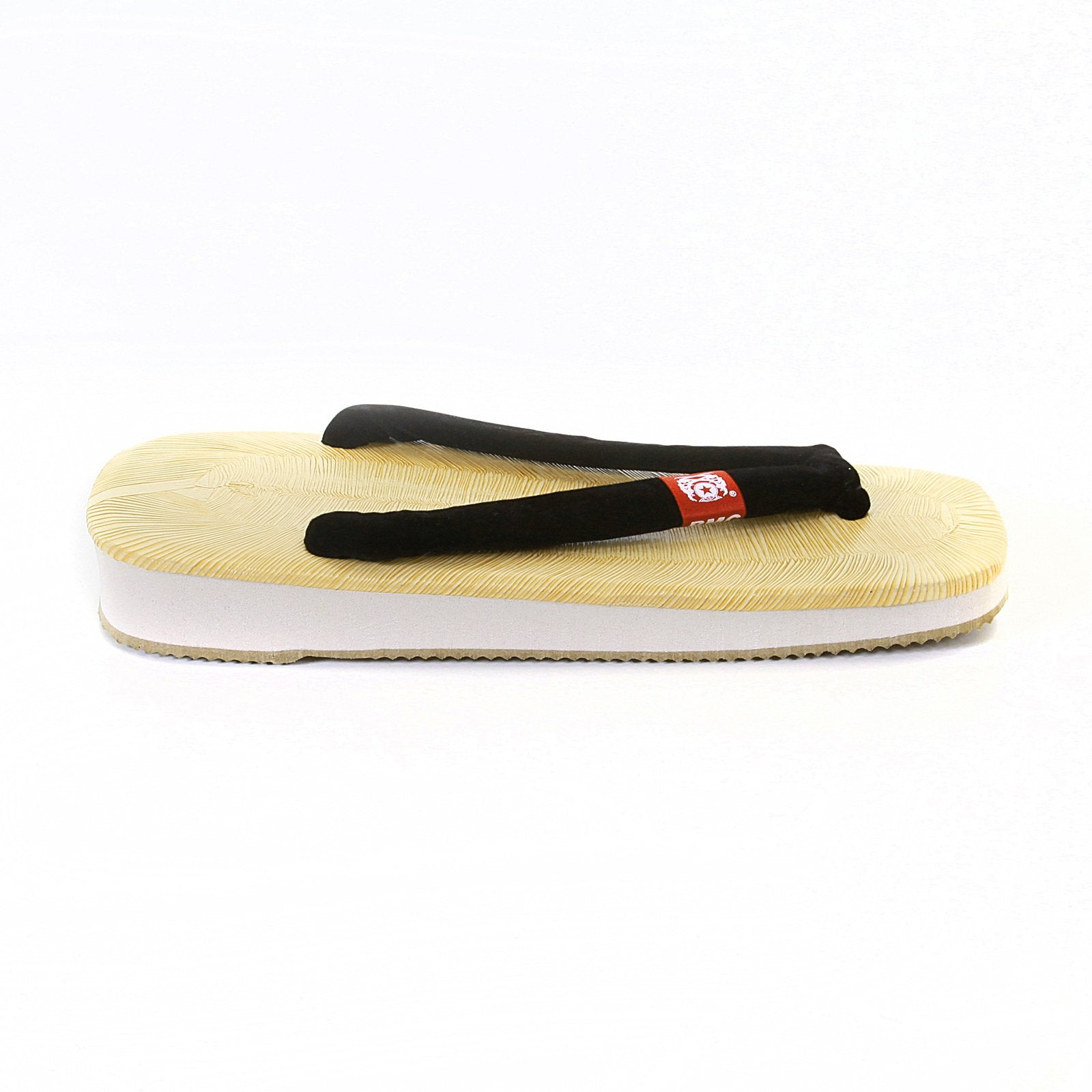 RMC MARTIN KSOHOH ONE SIZE GETA BLACK STRAP BLACK STRAP UNISEX HAND MADE FLIP FLOP SANDAL RMC1460