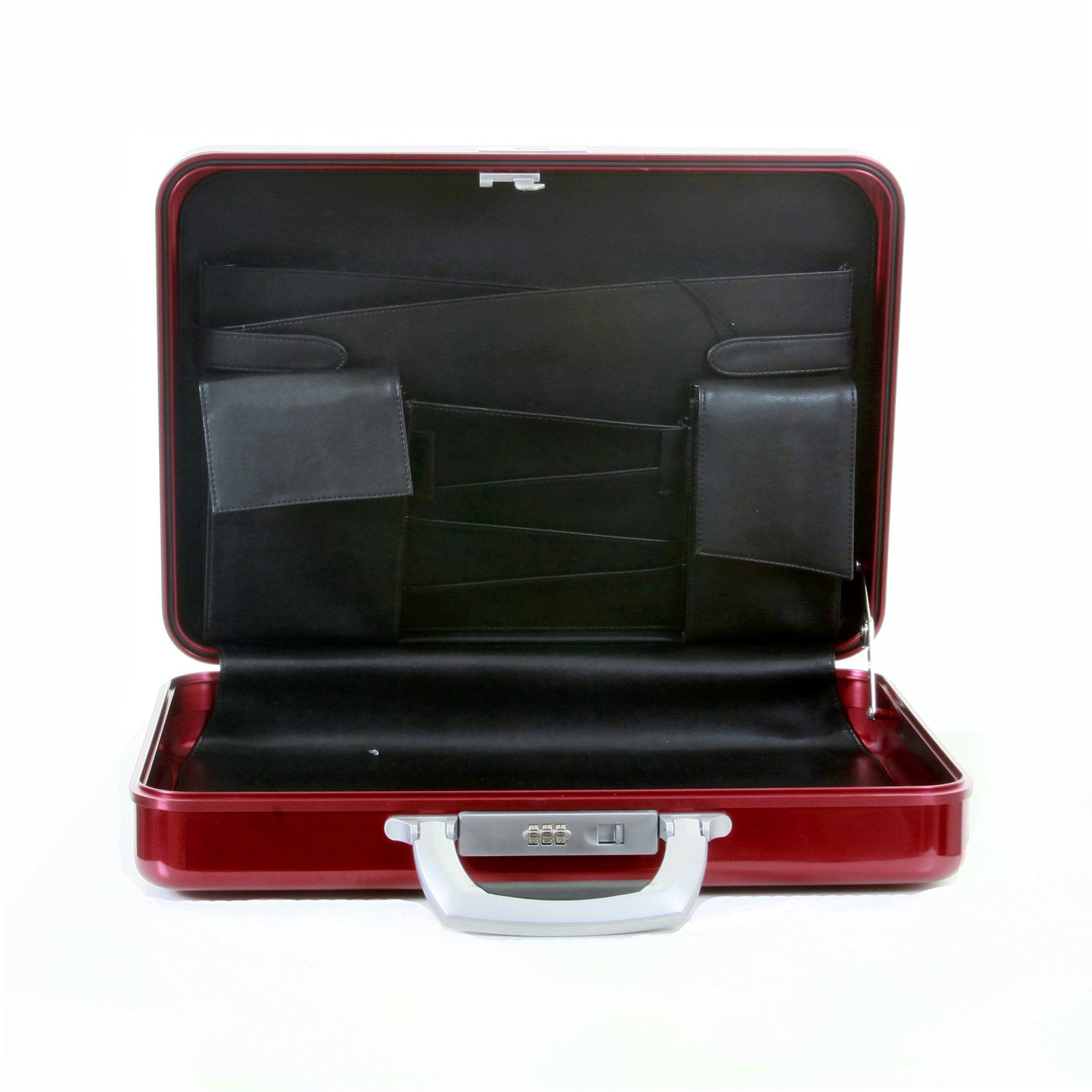 RMC MARTIN KSOHOH X ZERO HALLIBURTON SILVER HANDLE SIGNATURE LIMITED EDITION ALUMINIUM BRIEFCASE IN RED RMC1438