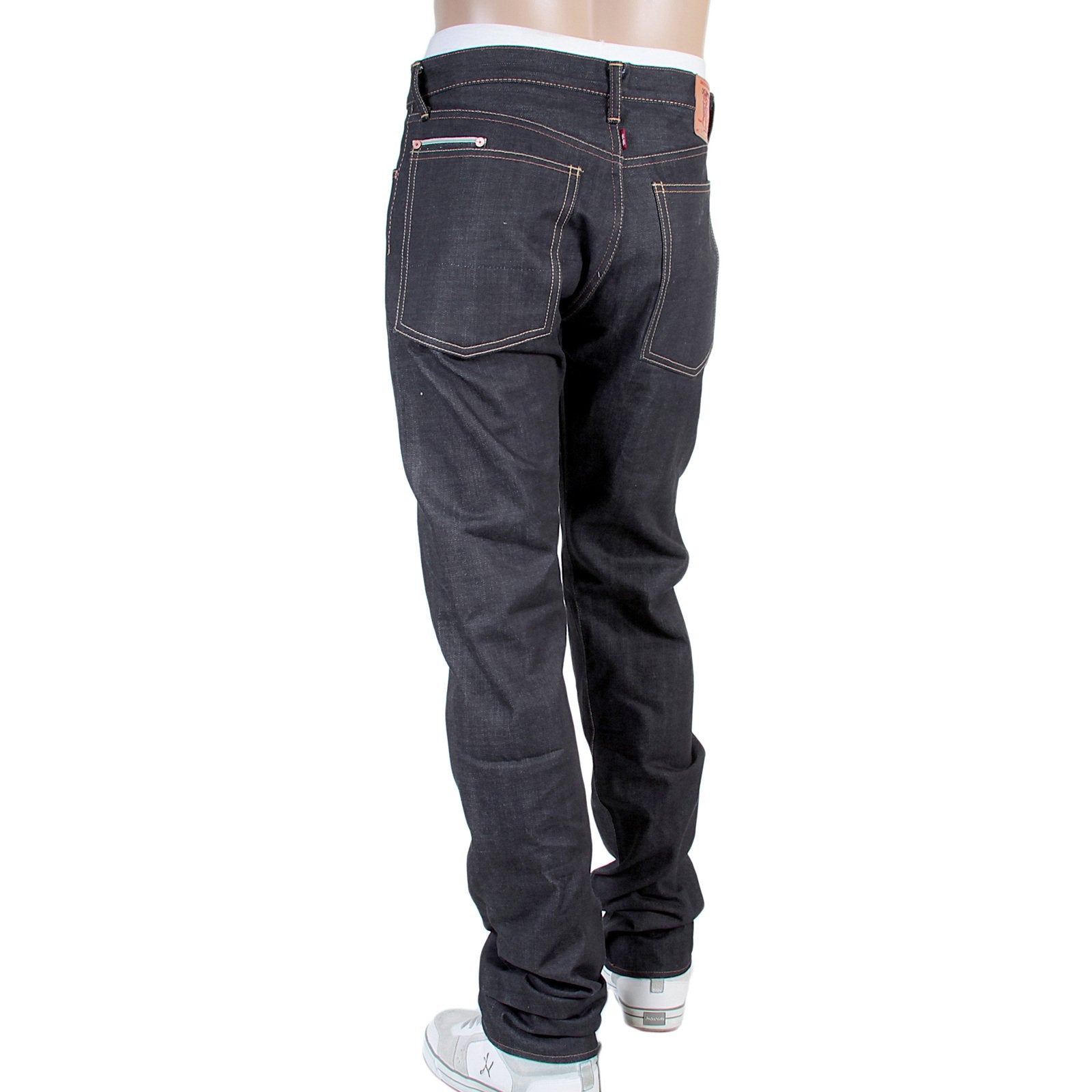 RMC JEANS INDIGO SLIMMER CUT RQP13068 PREMIUM 1011 MODEL JAPANESE SELVEDGE DENIM JEANS RMC3738