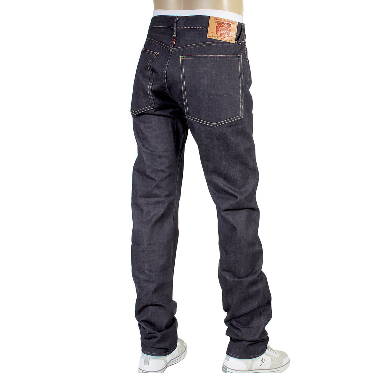RMC JEANS INDIGO SLIMMER CUT RQP13068 PREMIUM 1011 MODEL JAPANESE SELVEDGE DENIM JEANS RMC3738
