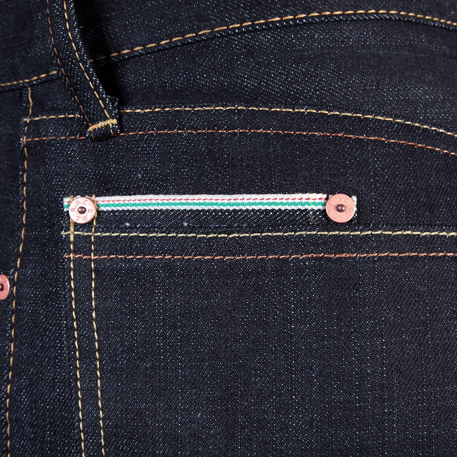 RMC JEANS INDIGO SLIMMER CUT RQP13068 PREMIUM 1011 MODEL JAPANESE SELVEDGE DENIM JEANS RMC3738