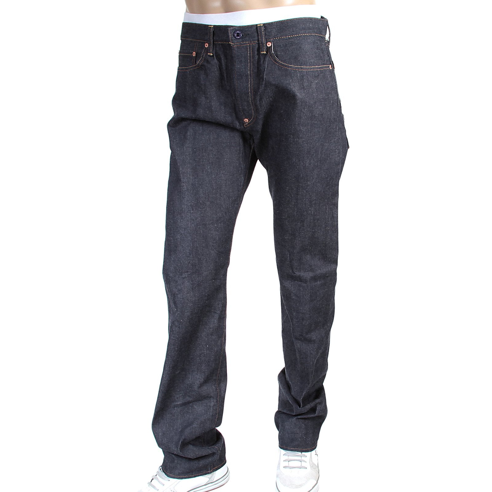 RMC MARTIN KSOHOH EMBROIDERED CARP 1011 SLIM CUT SELVEDGE DENIM JEANS FOR MEN RMC3746