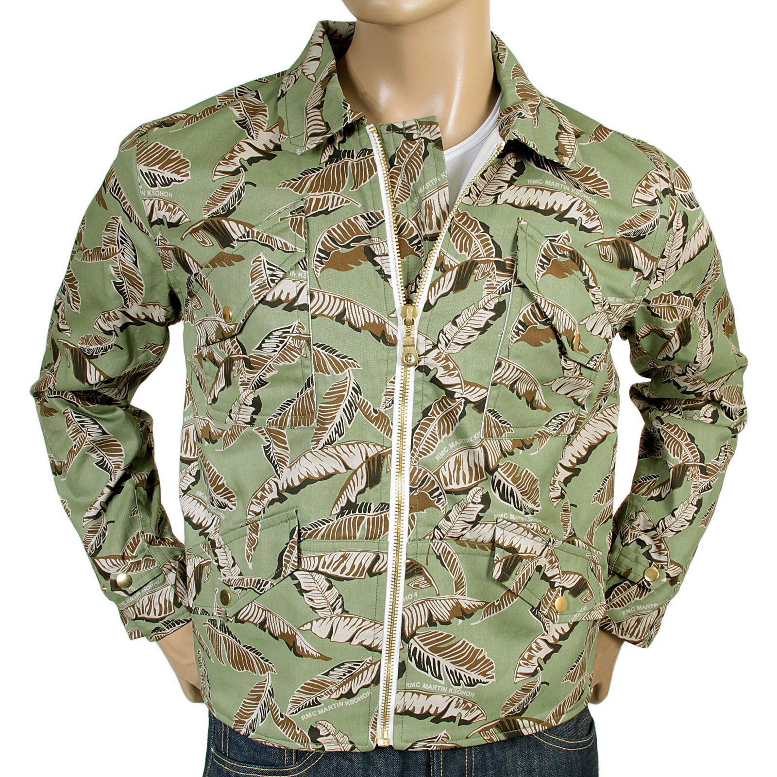 RMC MENS LEAF CAMO COTTON JACKET REDM4133