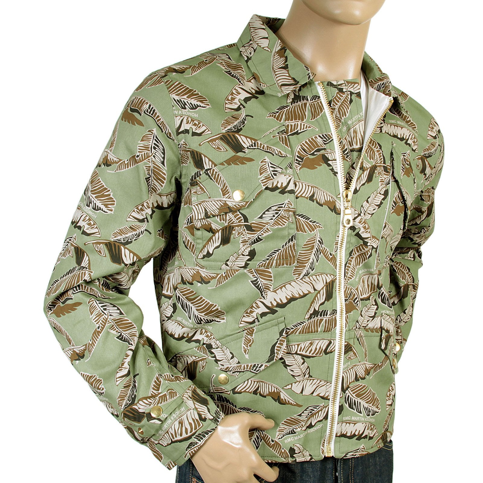 RMC MENS LEAF CAMO COTTON JACKET REDM4133