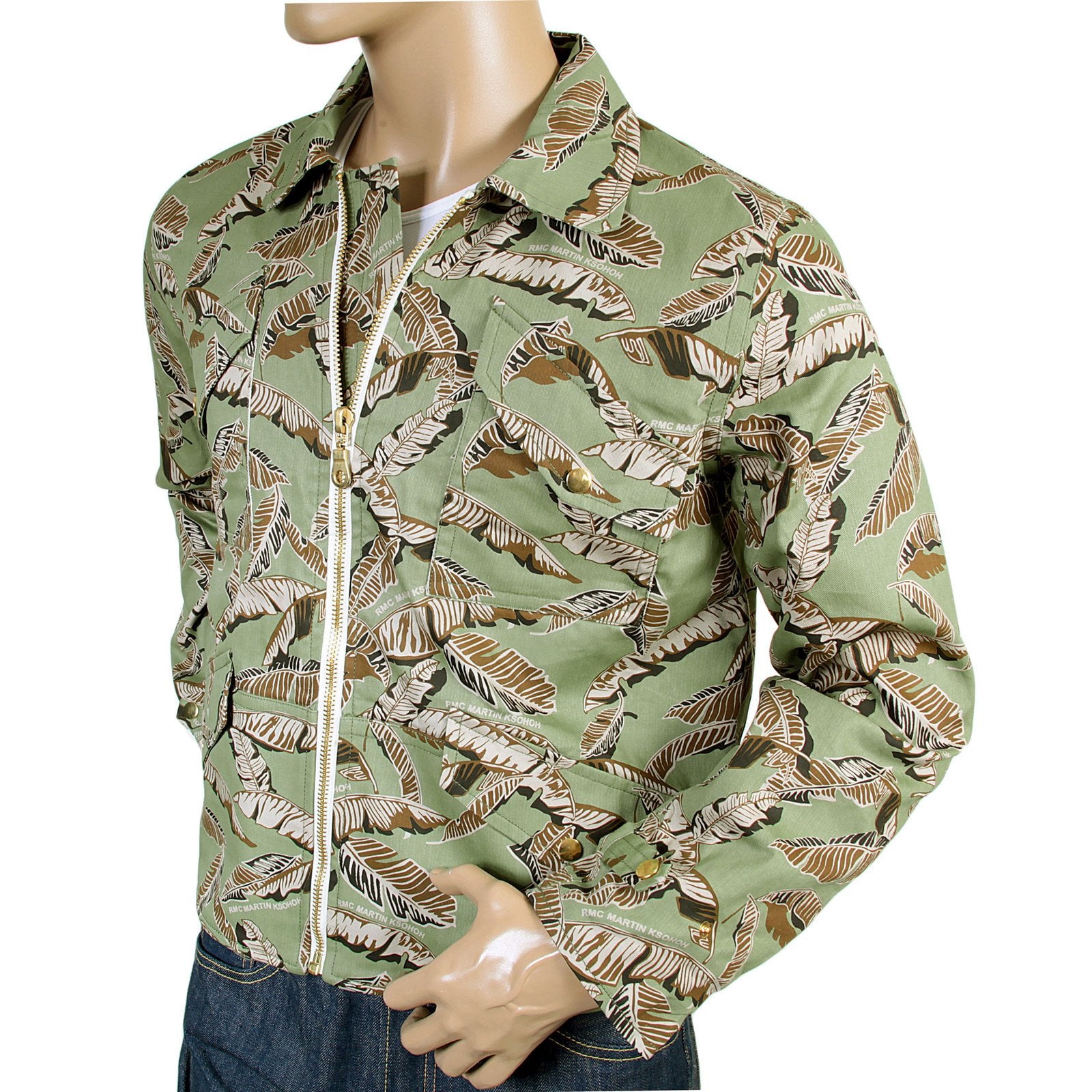 RMC MENS LEAF CAMO COTTON JACKET REDM4133