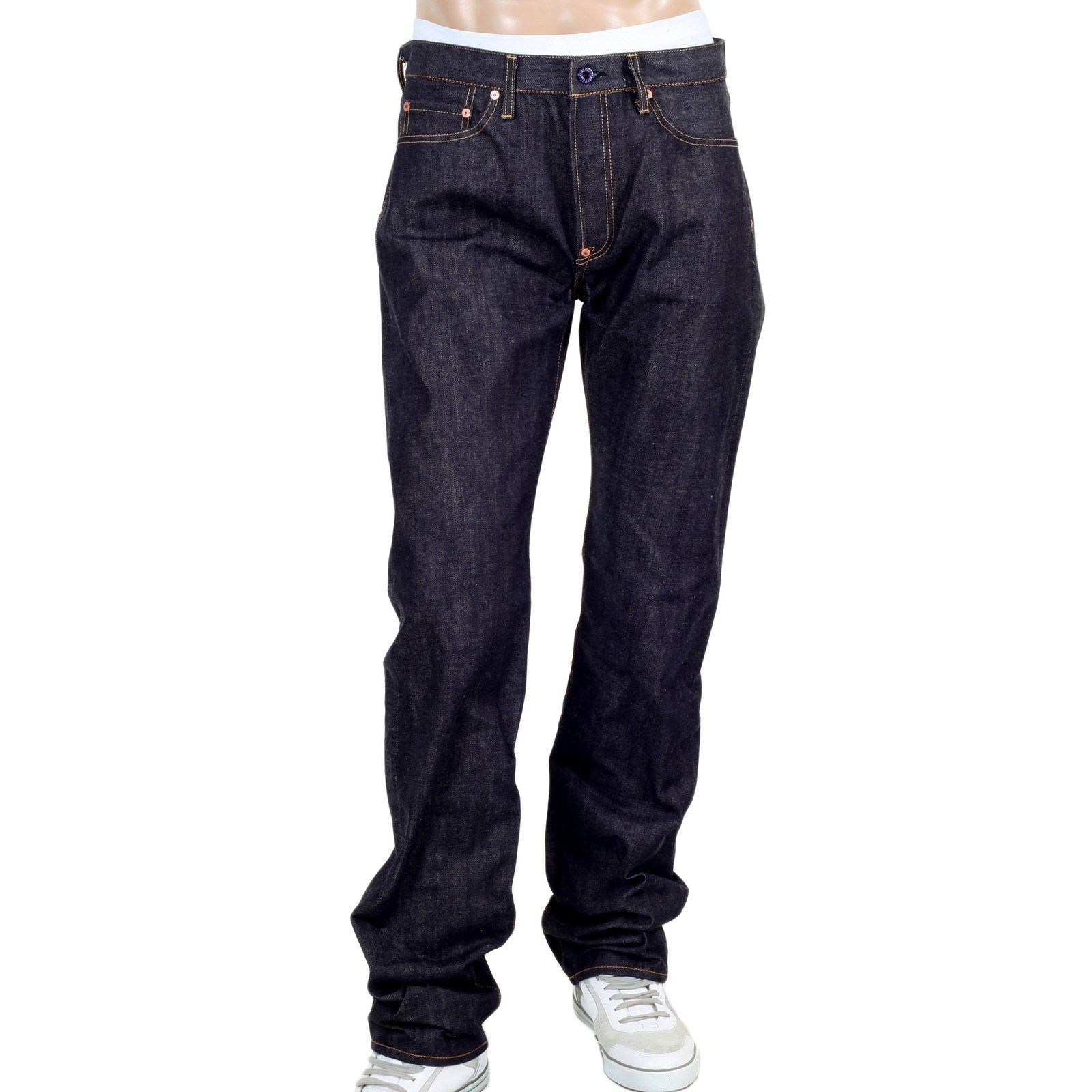 RMC MARTIN KSOHOH JAPANESE RAW SELVEDGE 1011 SLIM FIT SILVER BUSHI EMBROIDERED DENIM JEANS RMC2759