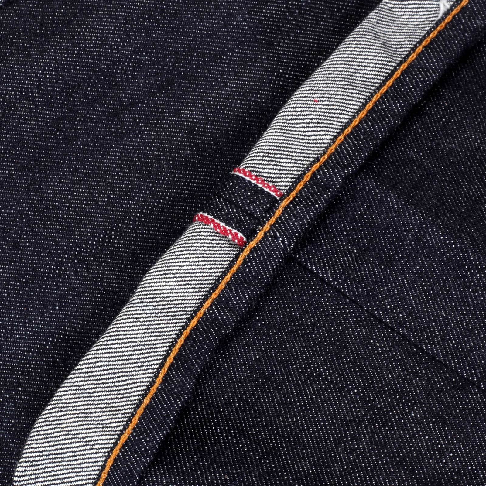 RMC MARTIN KSOHOH JAPANESE RAW SELVEDGE 1011 SLIM FIT SILVER BUSHI EMBROIDERED DENIM JEANS RMC2759