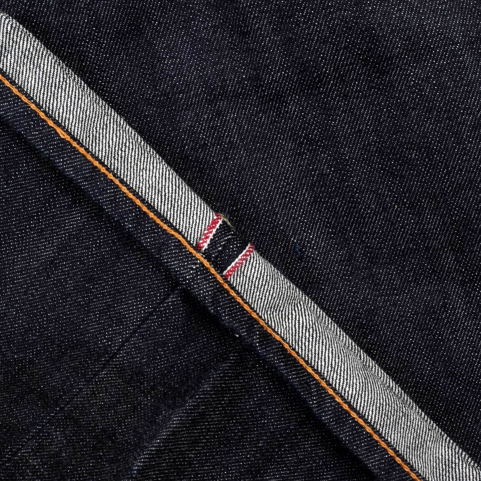 RMC INDIGO RED POCKET 1001 CLASSIC REGULAR SLIM MODEL JAPANESE SELVEDGE RAW DENIM JEANS RMC2988
