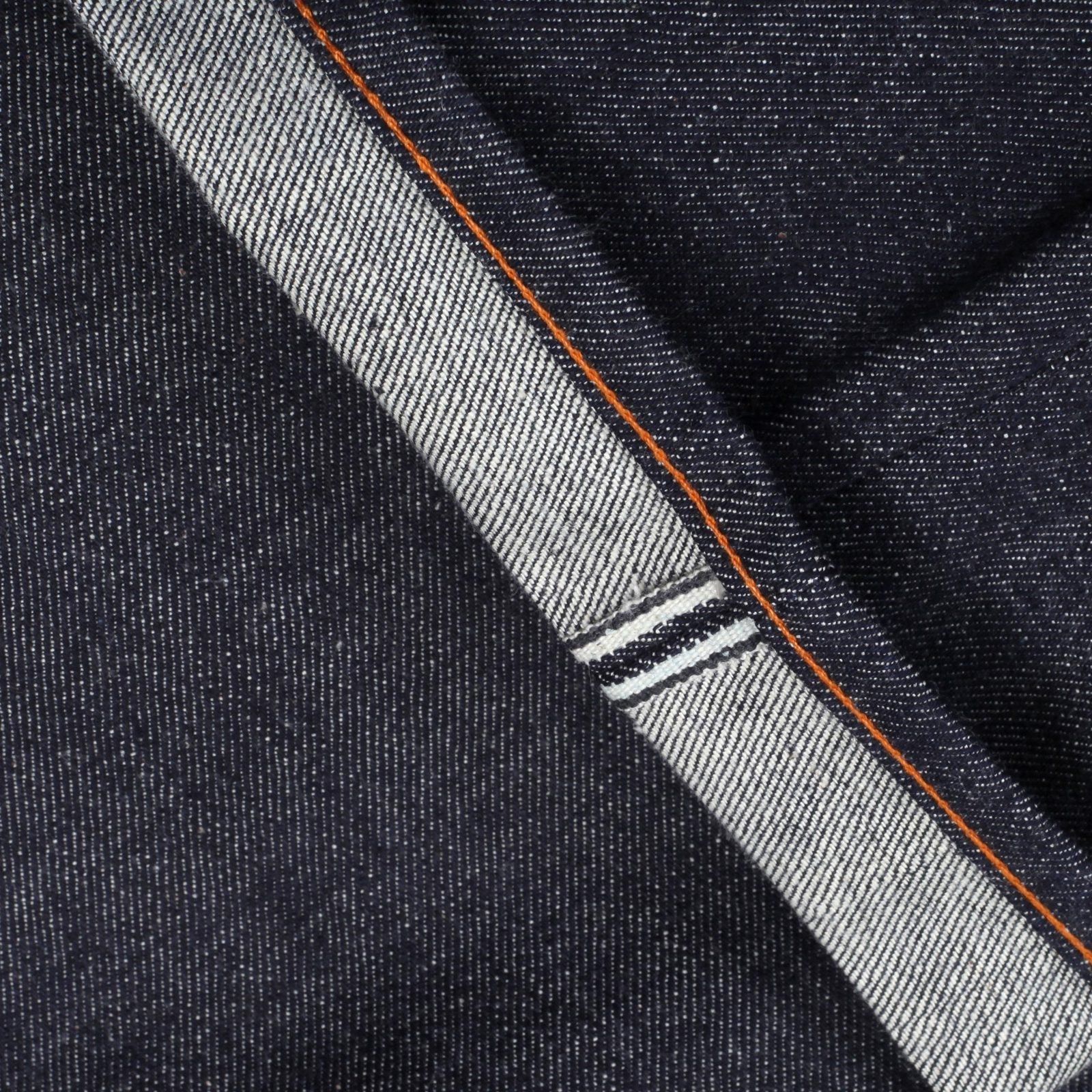 RMC JEANS MENS JAPANESE SELVEDGE 4A V1 SLIM INDIGO RAW DENIM JEANS WITH WHITE 4A EMBROIDERED BACK POCKETS RMC1922