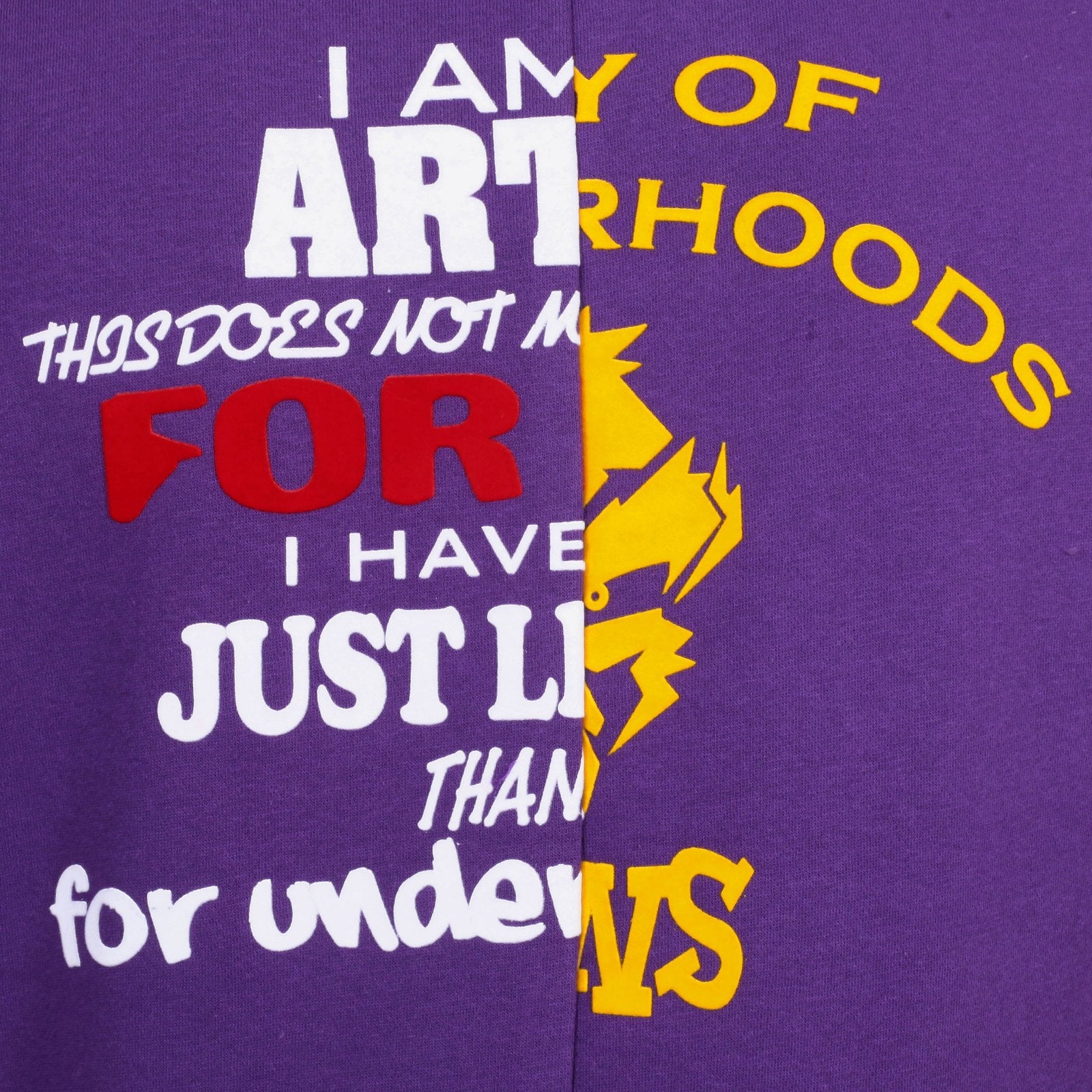 RMC MARTIN KSOHOH RQS14094 MIXED PRINTED LOGO CUSTOM MADE COTTON PURPLE LARGE CREW NECK SWEATSHIRT REDM4424
