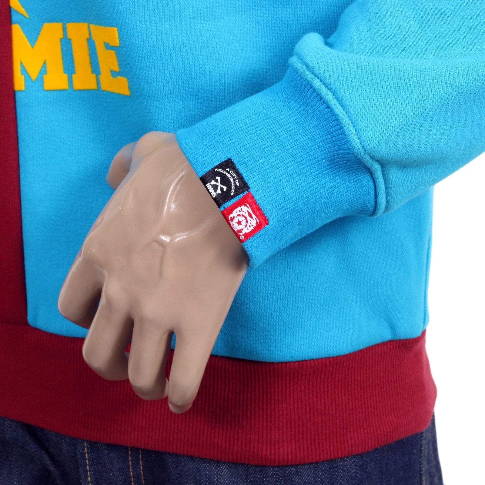 RMC MARTIN KSOHOH RQS14094 COTTON RED AND BLUE COTTON CREW NECK SWEATSHIRT REDM4423