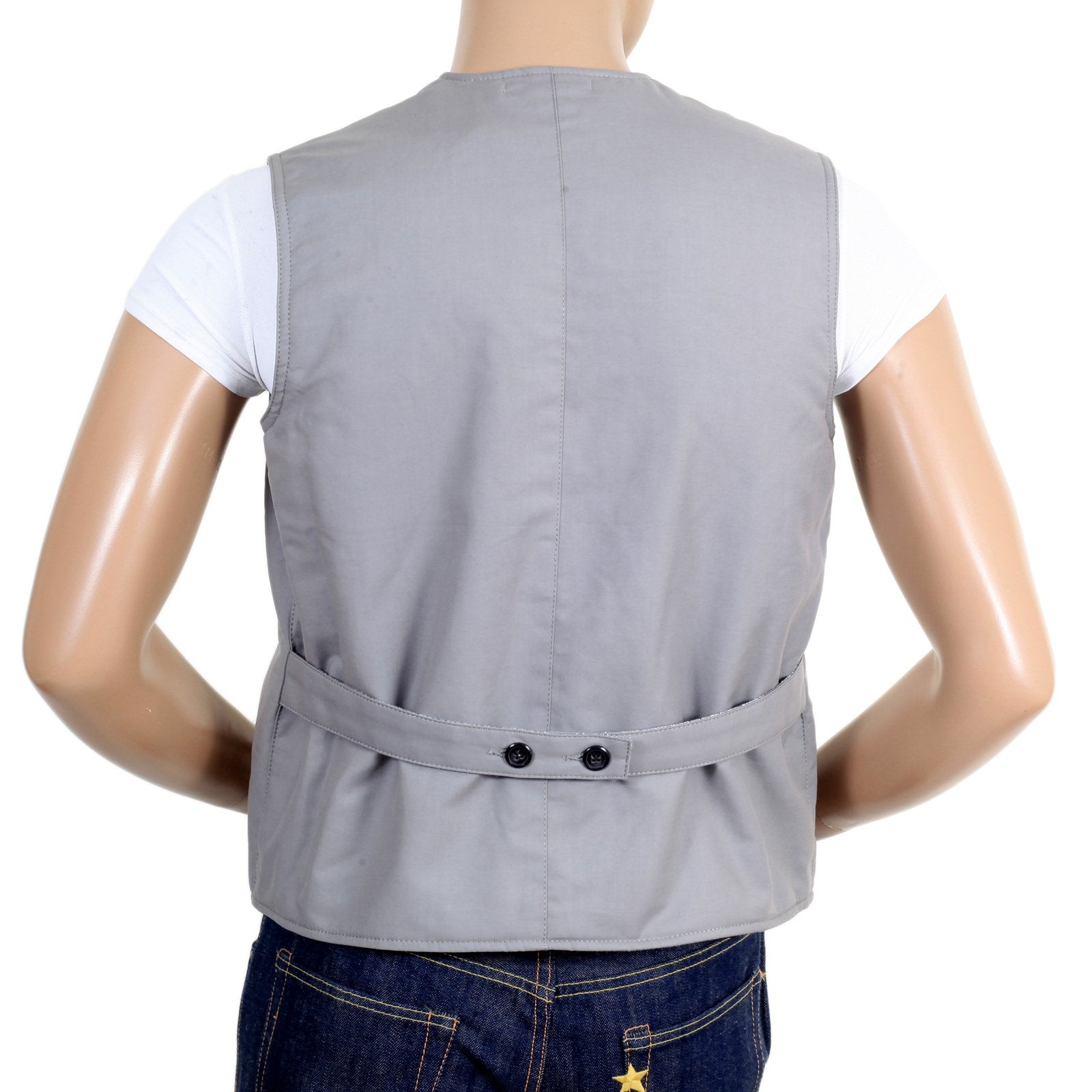 RMC X MKWS MENS VINTAGE CUT REGULAR FIT COTTON WAISTCOAT IN LIGHT BLUE RMC1951