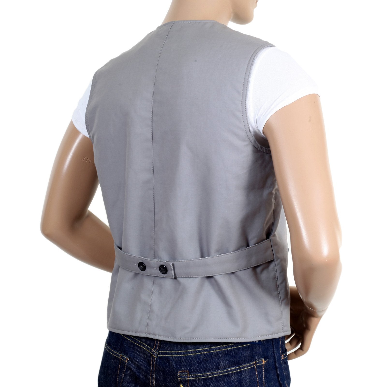 RMC X MKWS MENS VINTAGE CUT REGULAR FIT COTTON WAISTCOAT IN LIGHT BLUE RMC1951